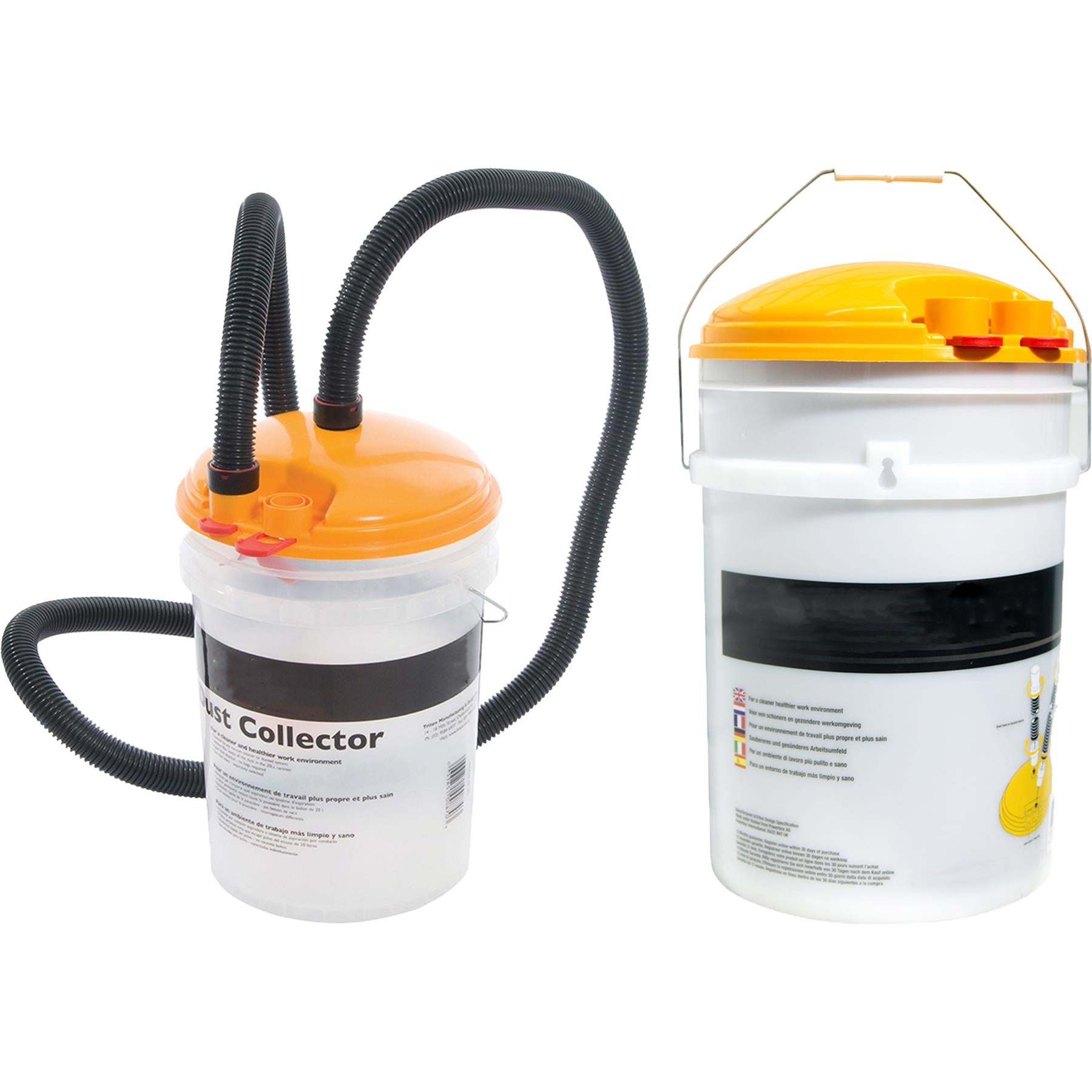 DCA300 Dust Collection Bucket 23Ltr Prevents sawdust filling