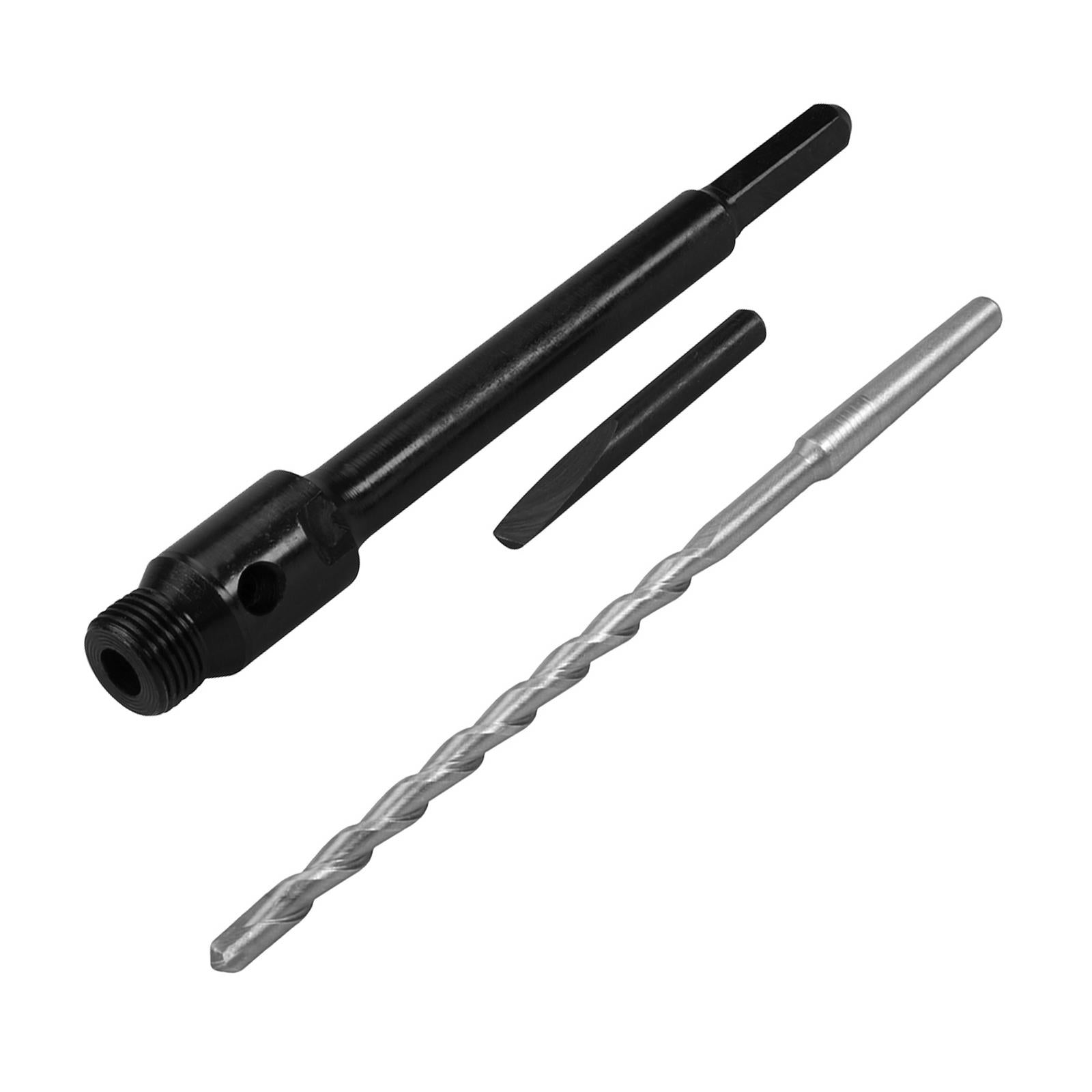 New 42mm X 150mm Diamond Core Hole Saw With Hex Arbor & Pilot Hole Drill Brick