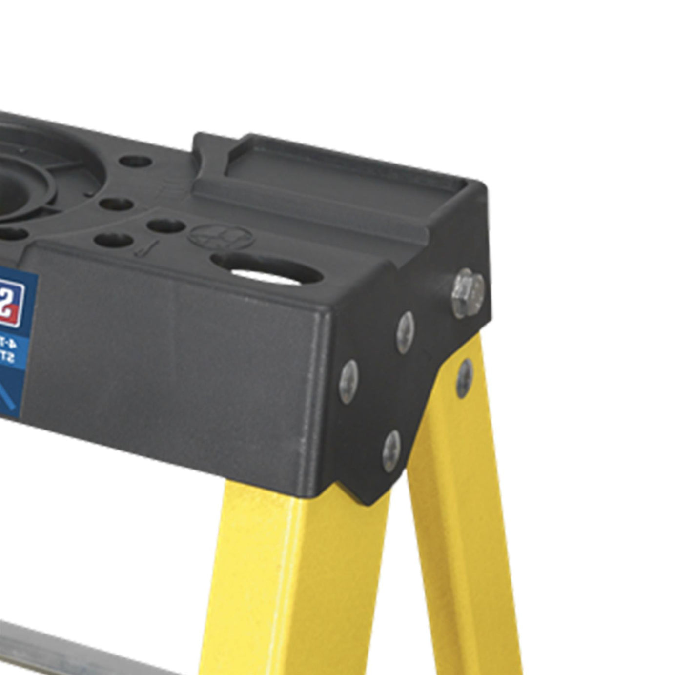 Sealey Fibreglass Step Ladder 4-Tread EN 131 Lightweight Anti-Slip Feet