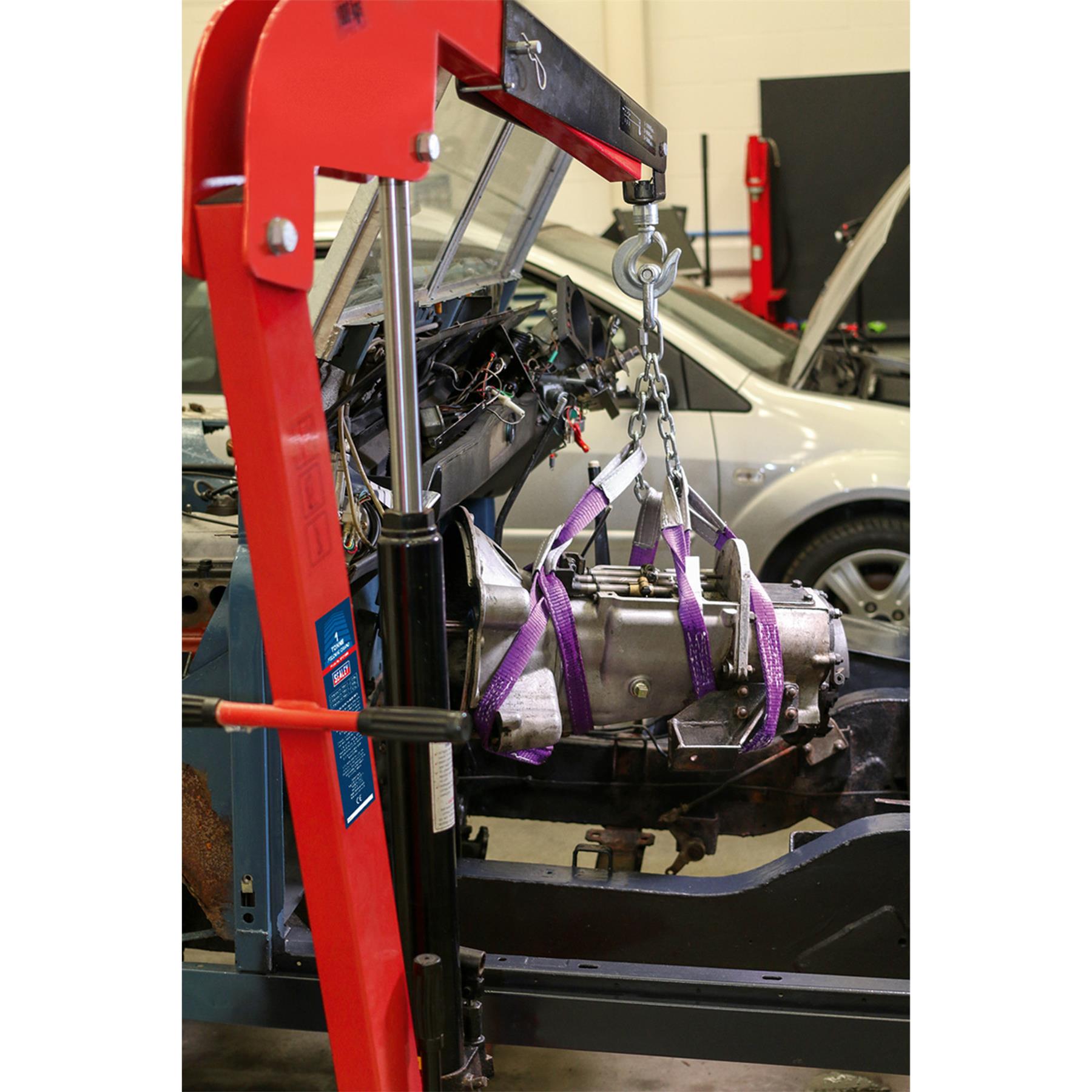 Sealey Folding Engine Crane 1tonne  Fast folding  2 Year guarantee