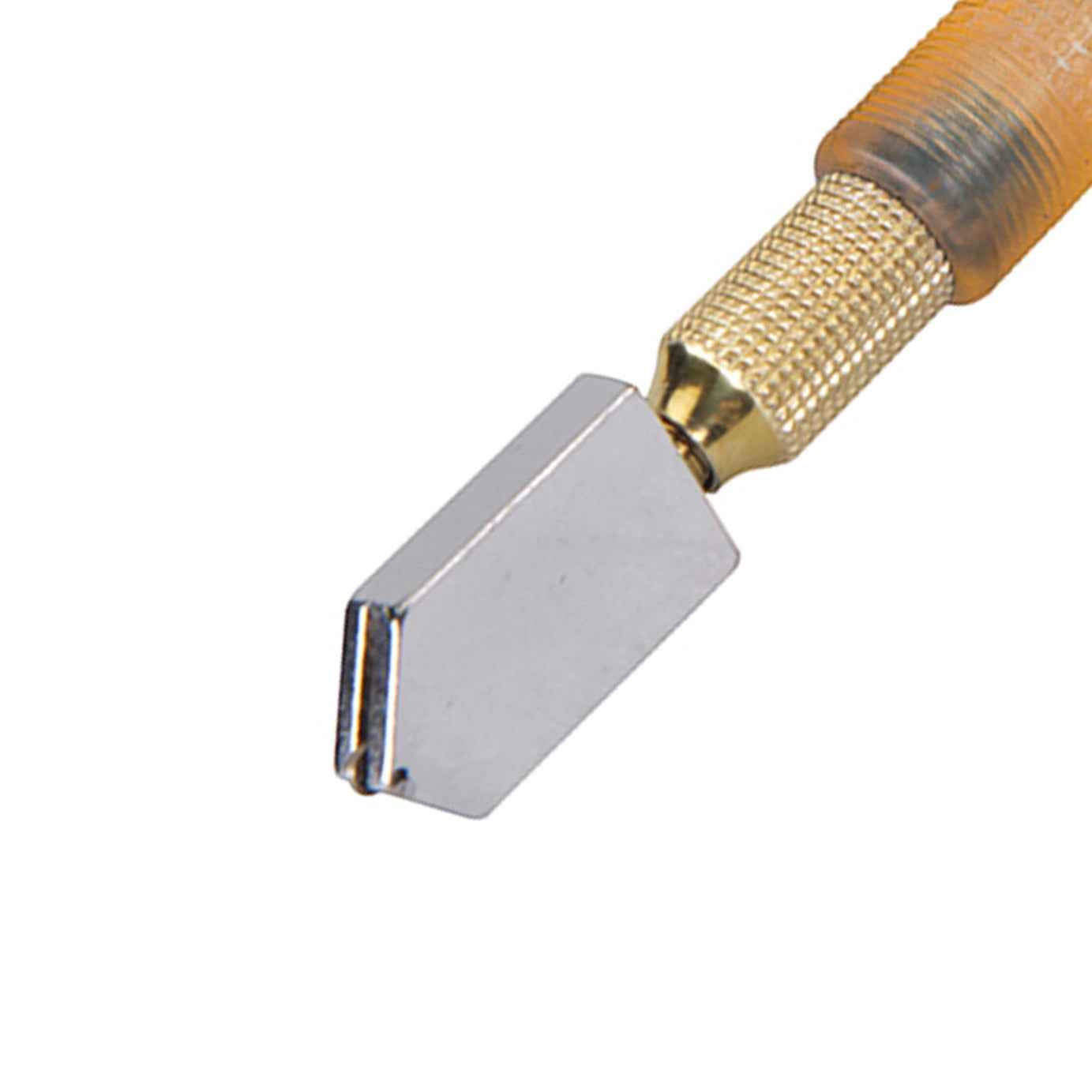Lubricated Alloy Steel Glass Cutter 175mm Glazing Hardened Knurled Brass Grip
