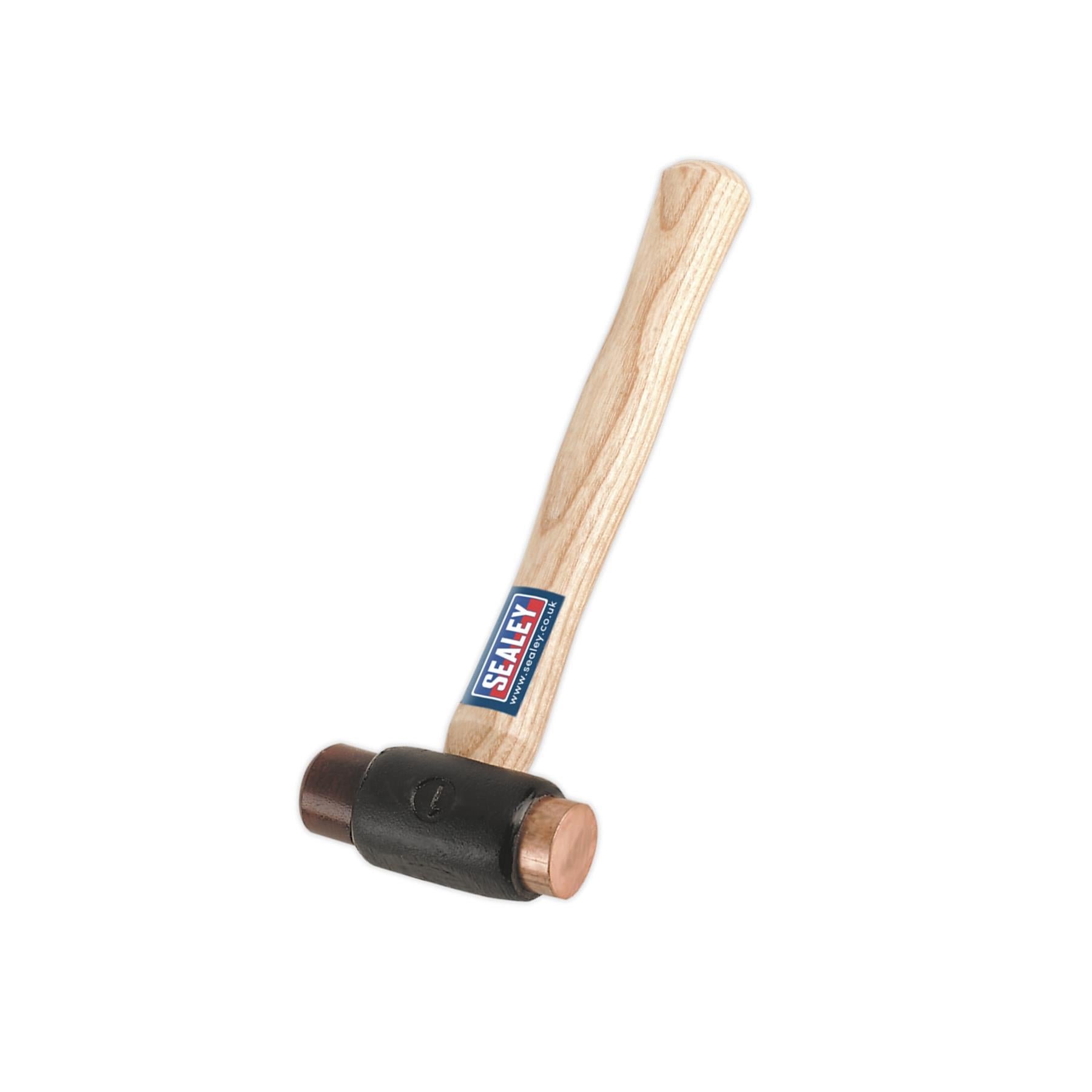Sealey Copper/Rawhide Faced Hammer 1.5lb Hickory Shaft
