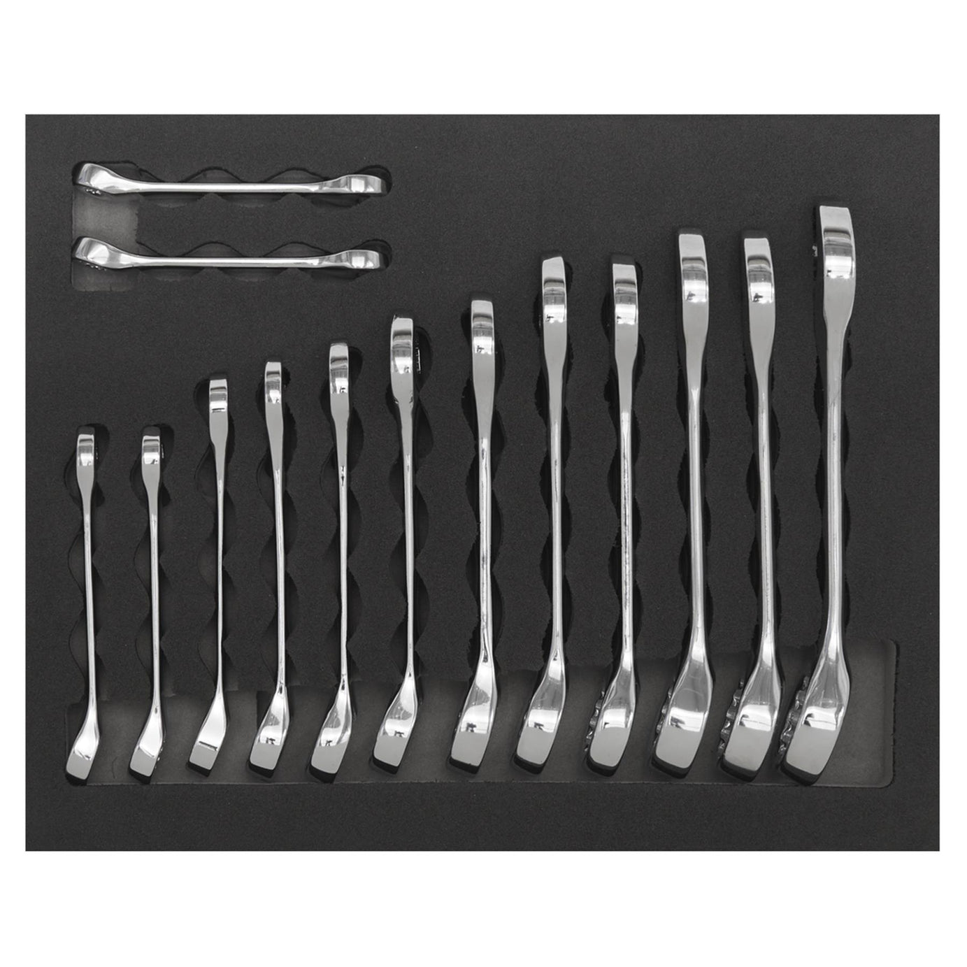 Sealey Combination Spanner Set 14pc Stubby