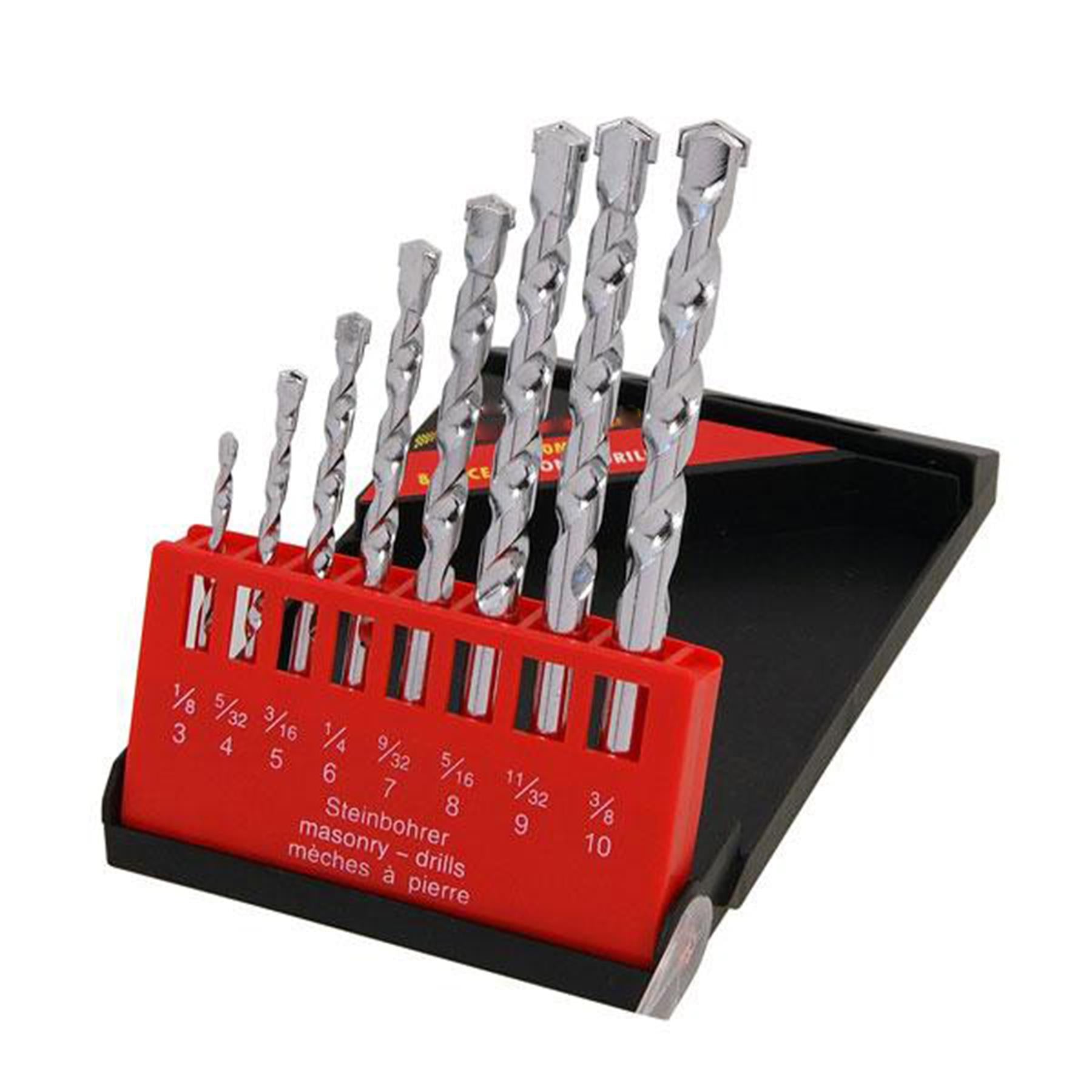 8pc Masonry / Concrete Drill Bit Set / Kit