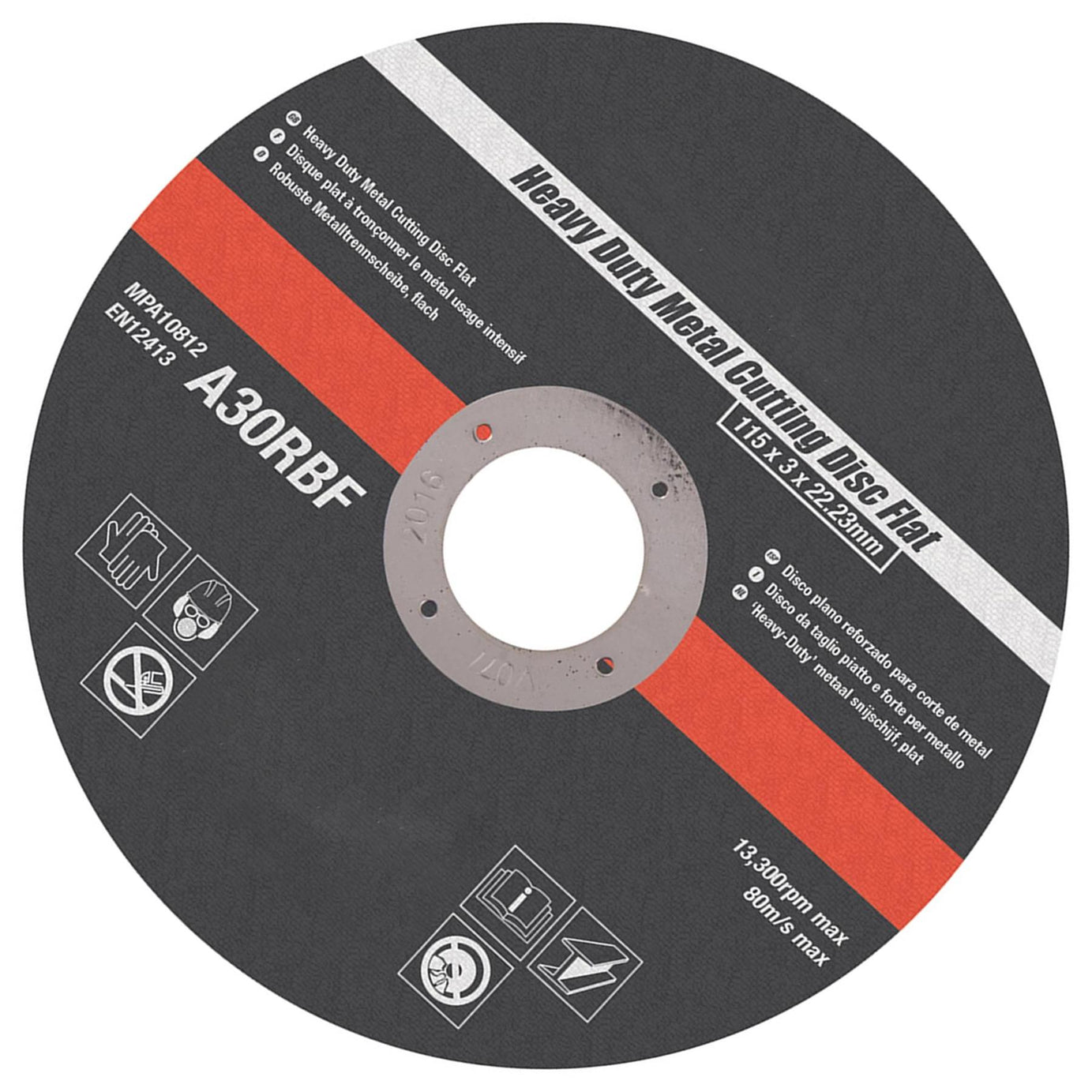 Heavy Duty Metal Slitting Cutting Disc Flat 115 X 3 X 22.23mm Premium Quality