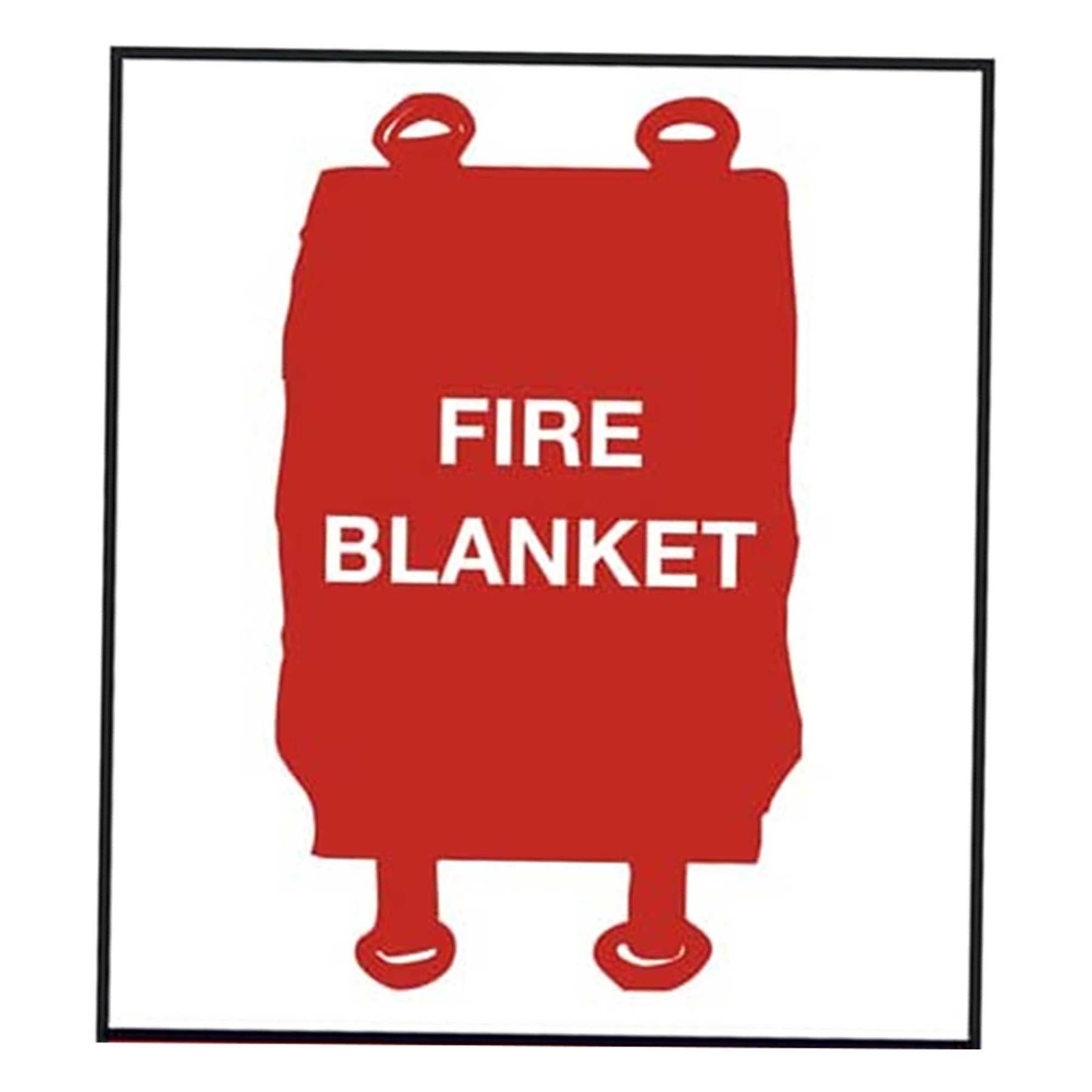 Sealey Safe Conditions Safety Sign - Fire Blanket - Self-Adhesive Vinyl - Pack of 10
