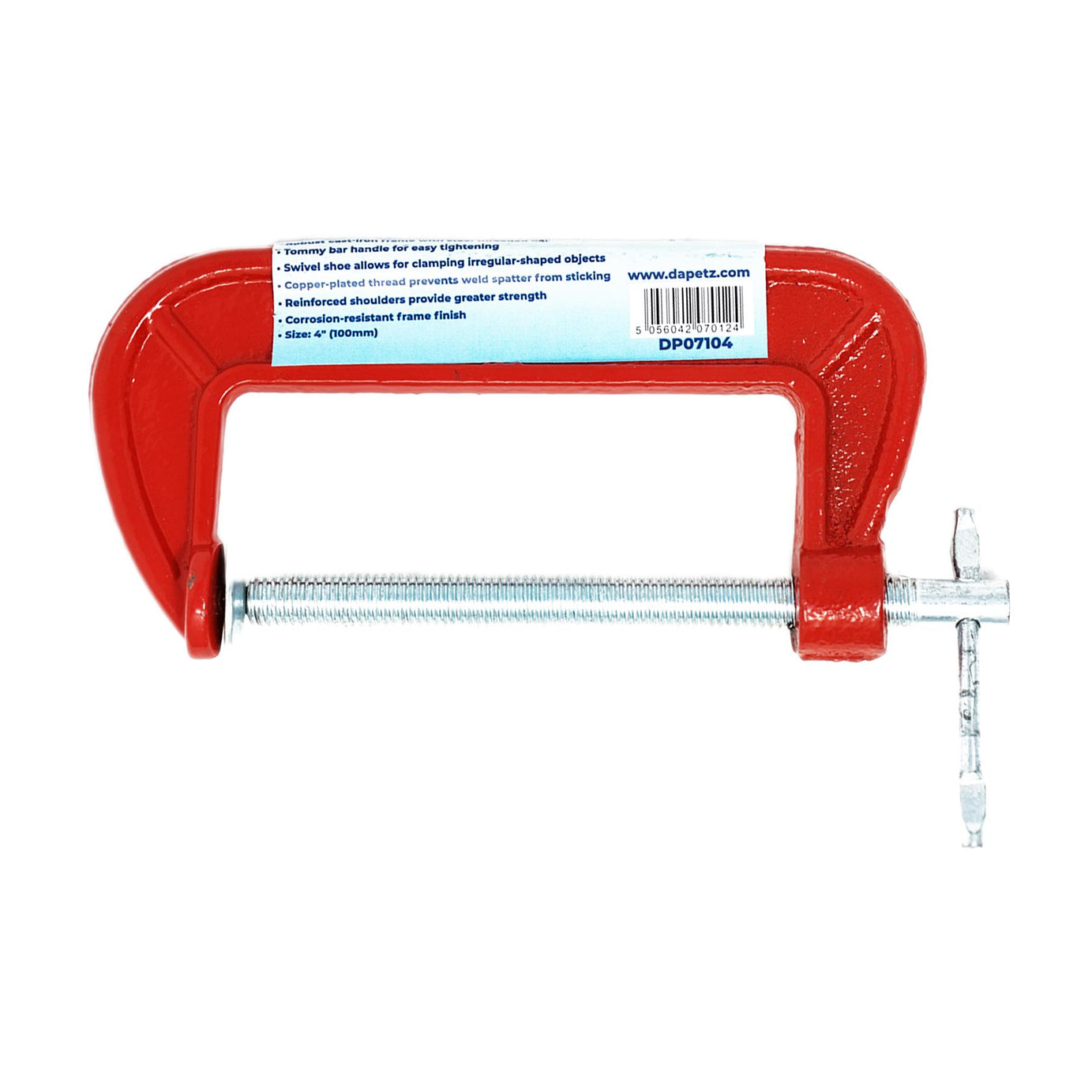 Heavy Duty 4" G Clamp Iron