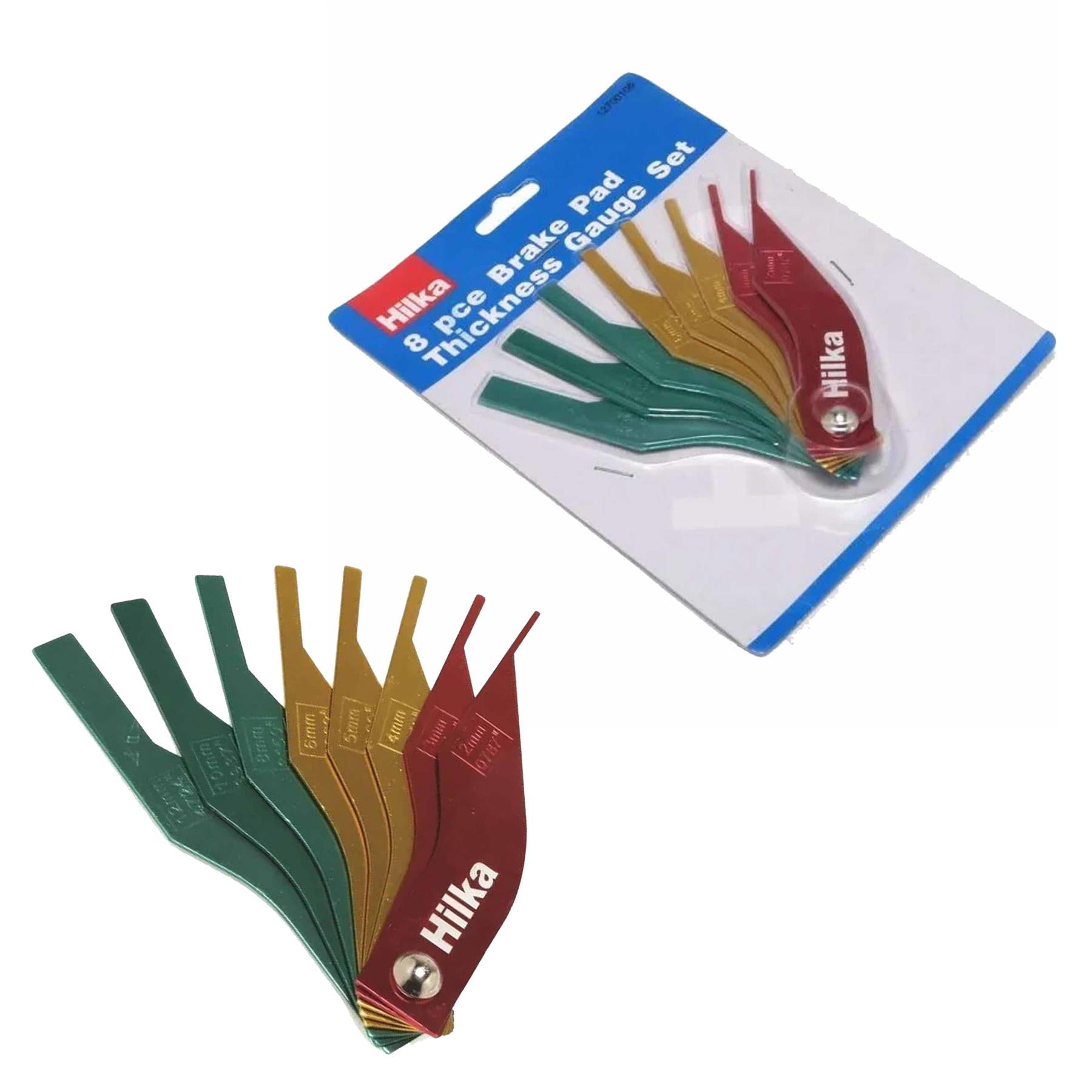 Brake Pad Thickness Gauge Thickness Measuring Brake Pad Gauge 2 - 12mm 8pc