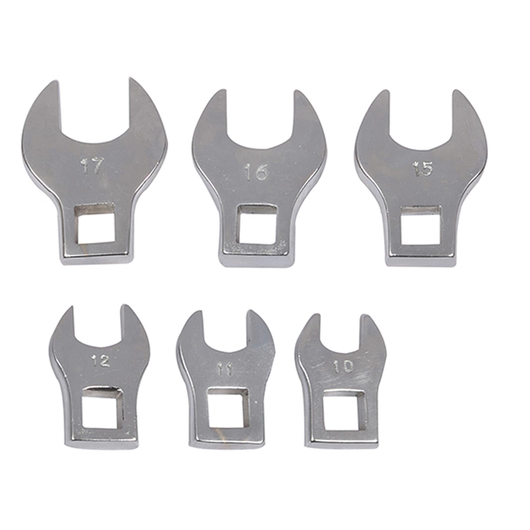 10-19mm Crows Foot Spanner Set 10pce Supplied In A Plastic Storage