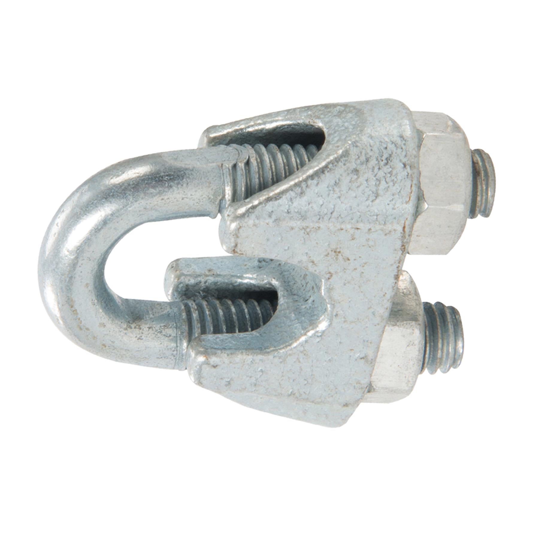 10x Wire Rope Grips Clamp M10 U Bolts Fitting Cable Cord Tie Heavy Duty Steel