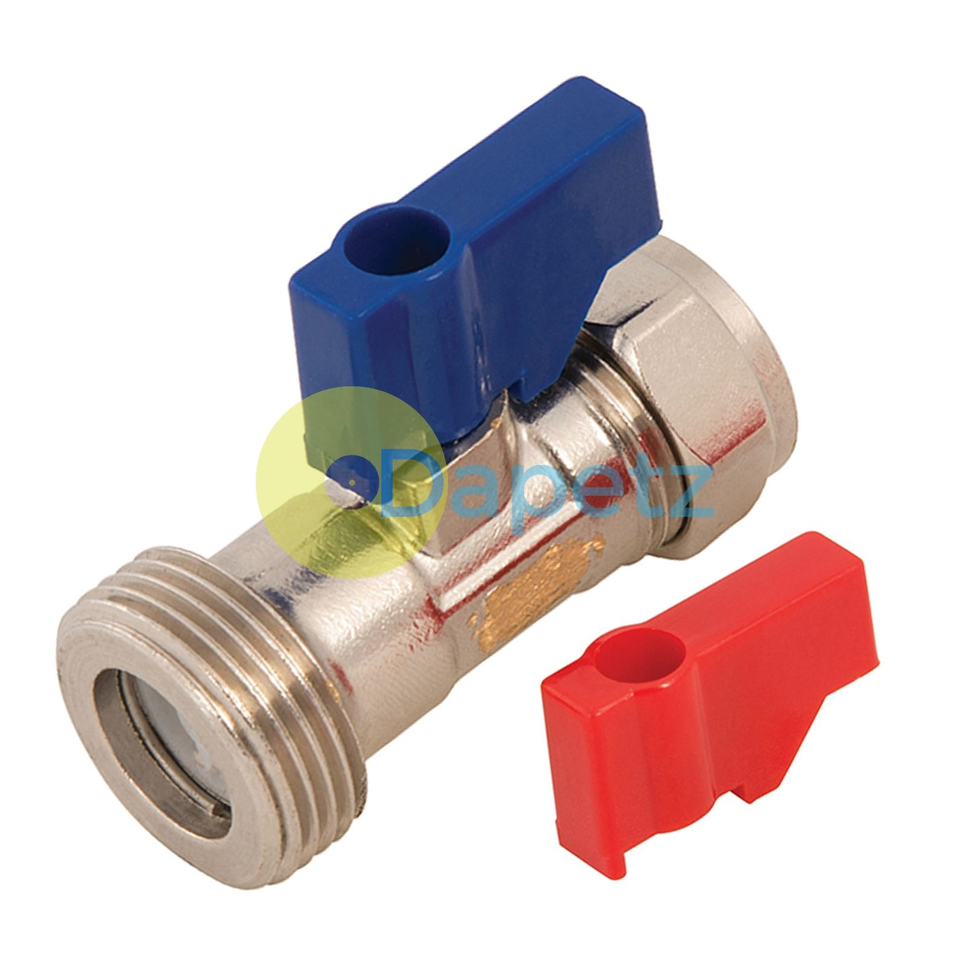 Washing Machine/Dishwasher Valve Hot/Cold Water C/P Vavle Tap Wras Approved 2Pc