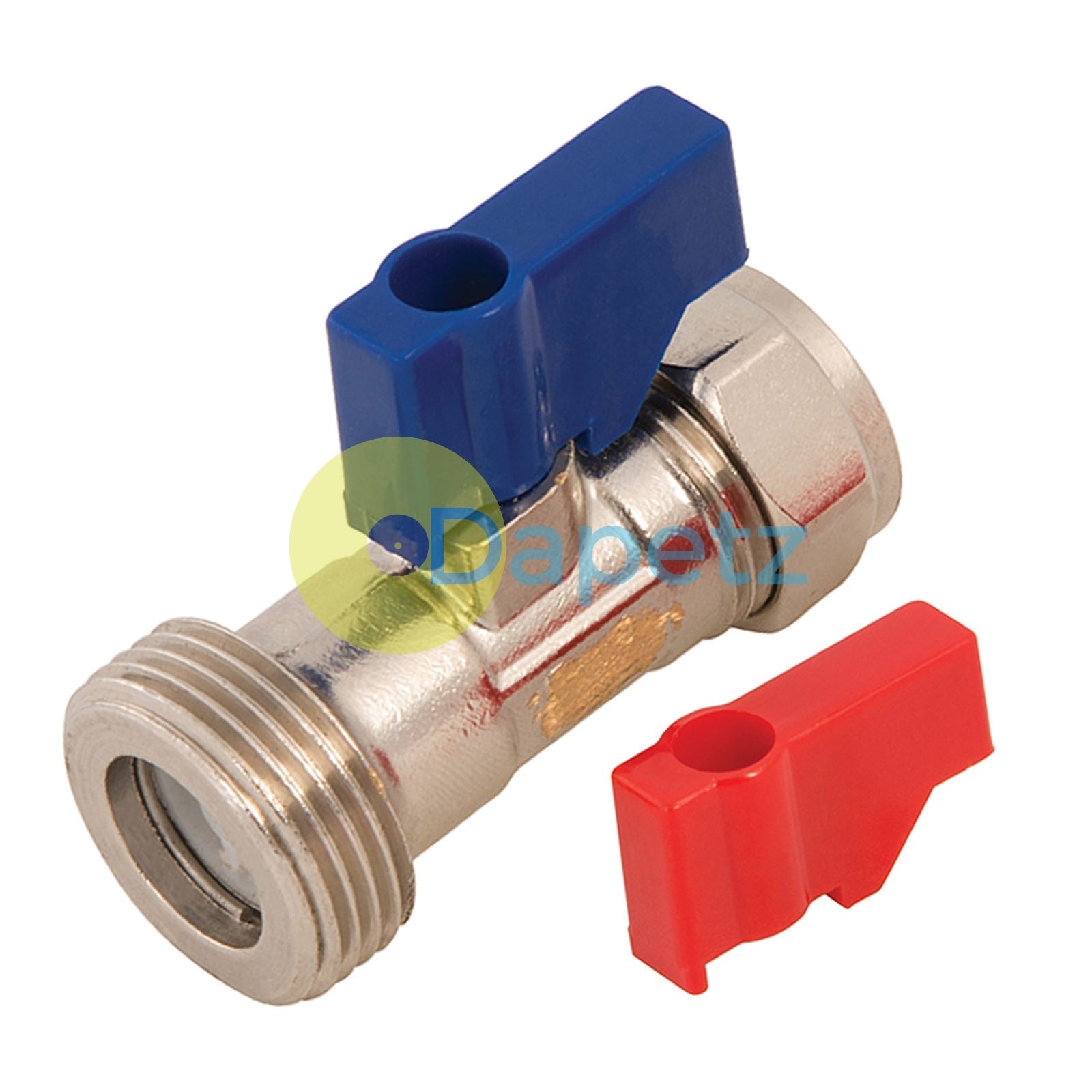 Washing Machine/Dishwasher Valve Hot/Cold Water C/P Vavle Tap Wras Approved 2Pc