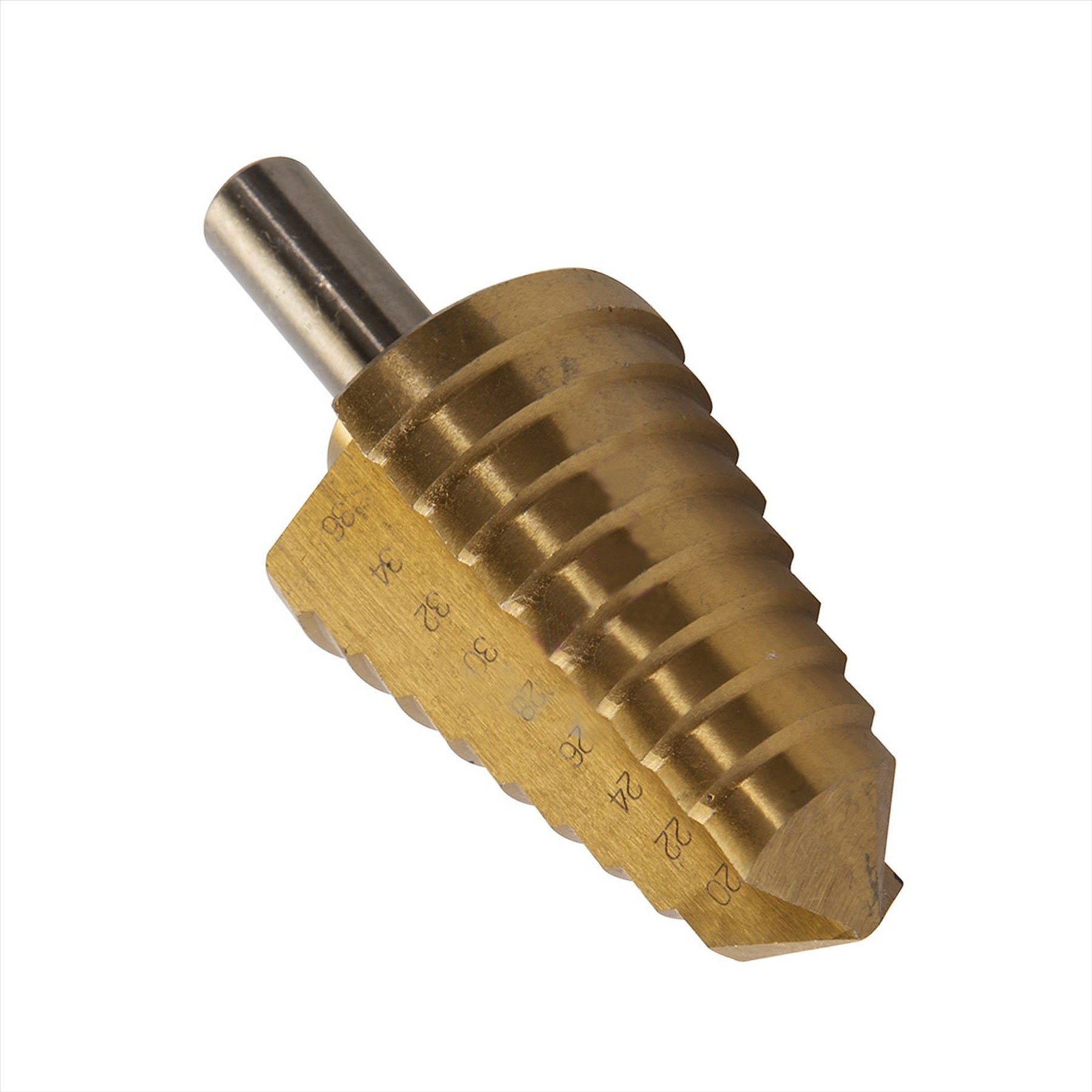 Titanium-Plated Hss Step Drill Bit 20mm - 36mm DIY Tools Produces Accurate Holes