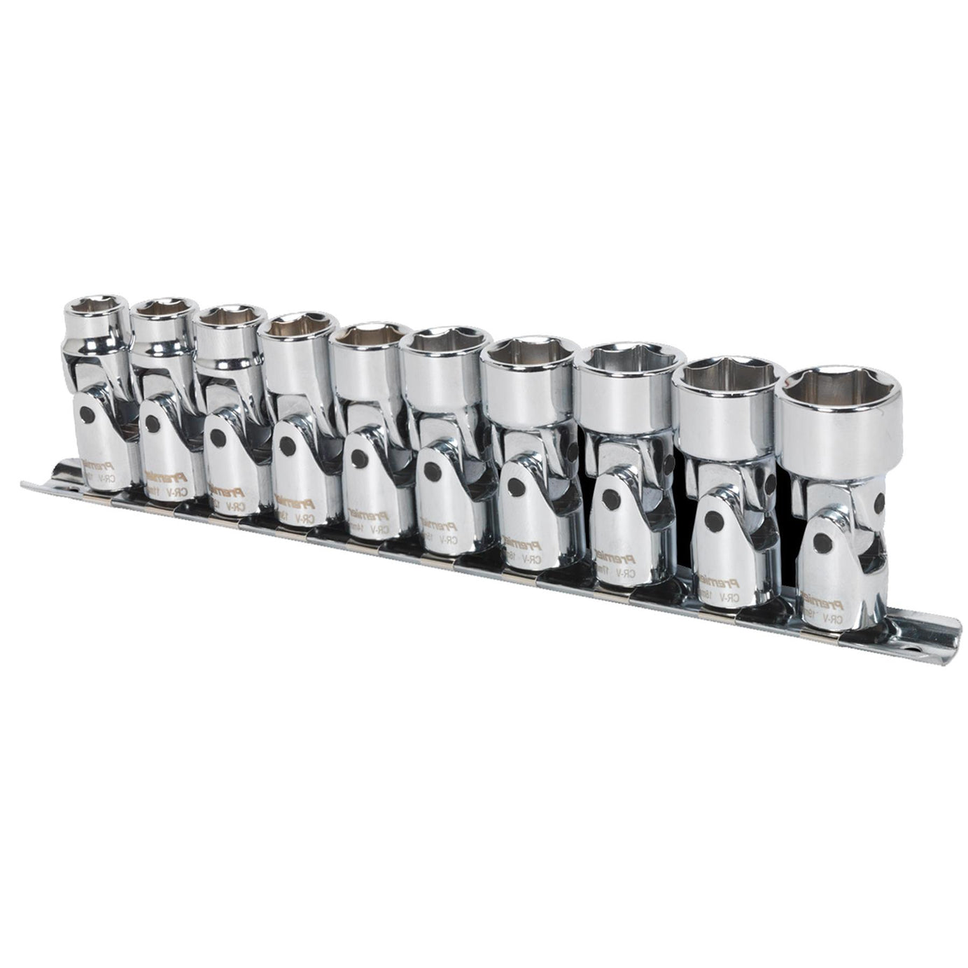 Sealey Universal Joint Socket Set 10pc 3/8"Sq Dr 6pt WallDrive MM