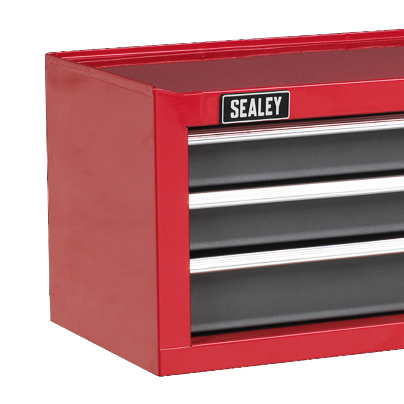 Sealey Mid-Box 3 Drawer with Ball-Bearing Slides - Red/Grey