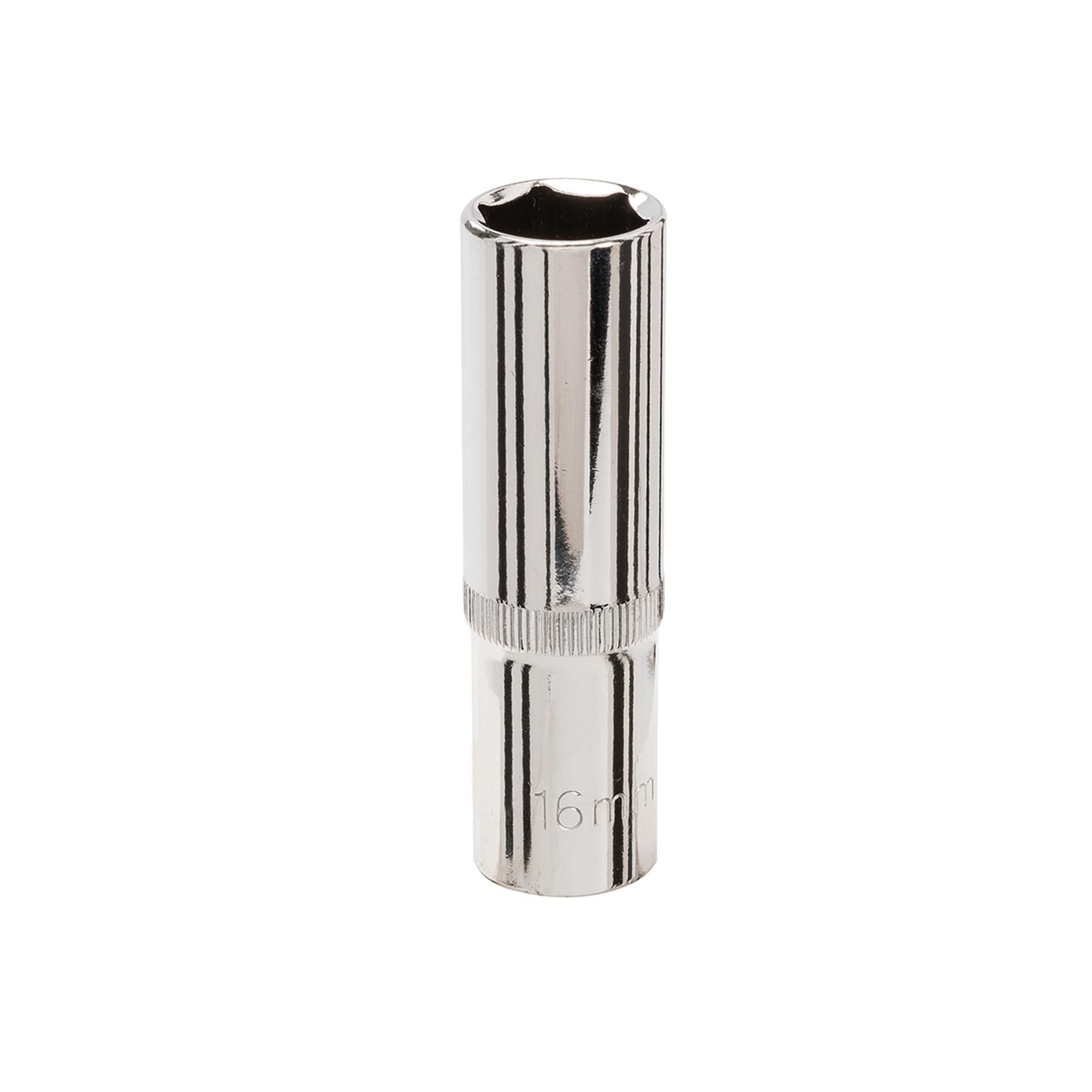 Quality Socket 1/2" Shallow Deep Drive Metric 16mm Long Hex Wrench