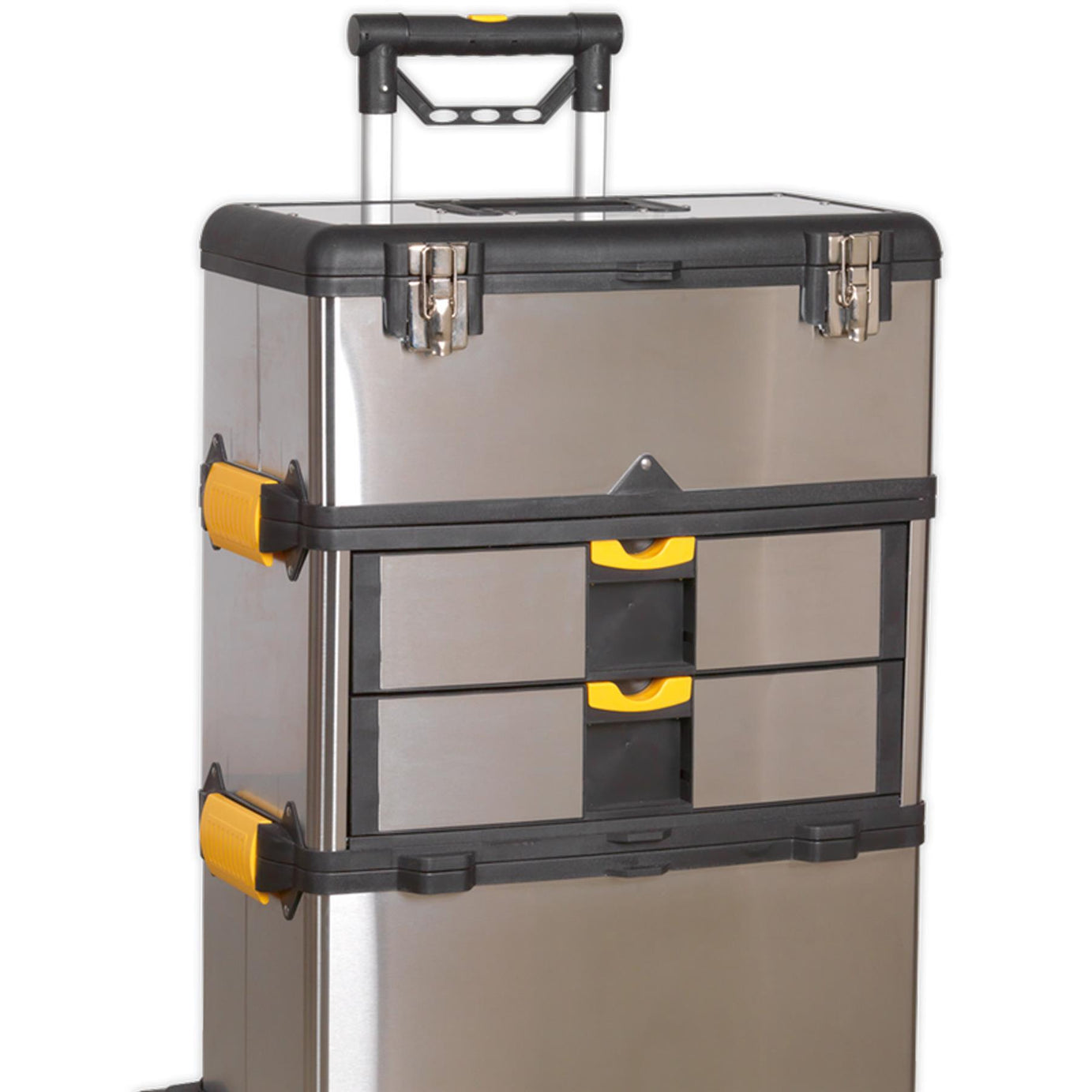 Sealey Mobile Stainless Steel/Composite Toolbox - 3 Compartment