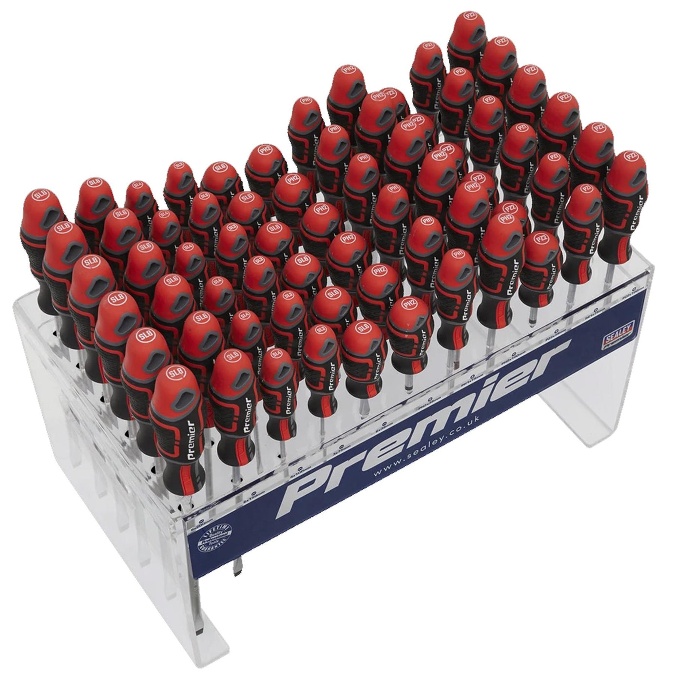 Sealey Individual Screwdrivers GripMAX 66pc Countertop Display