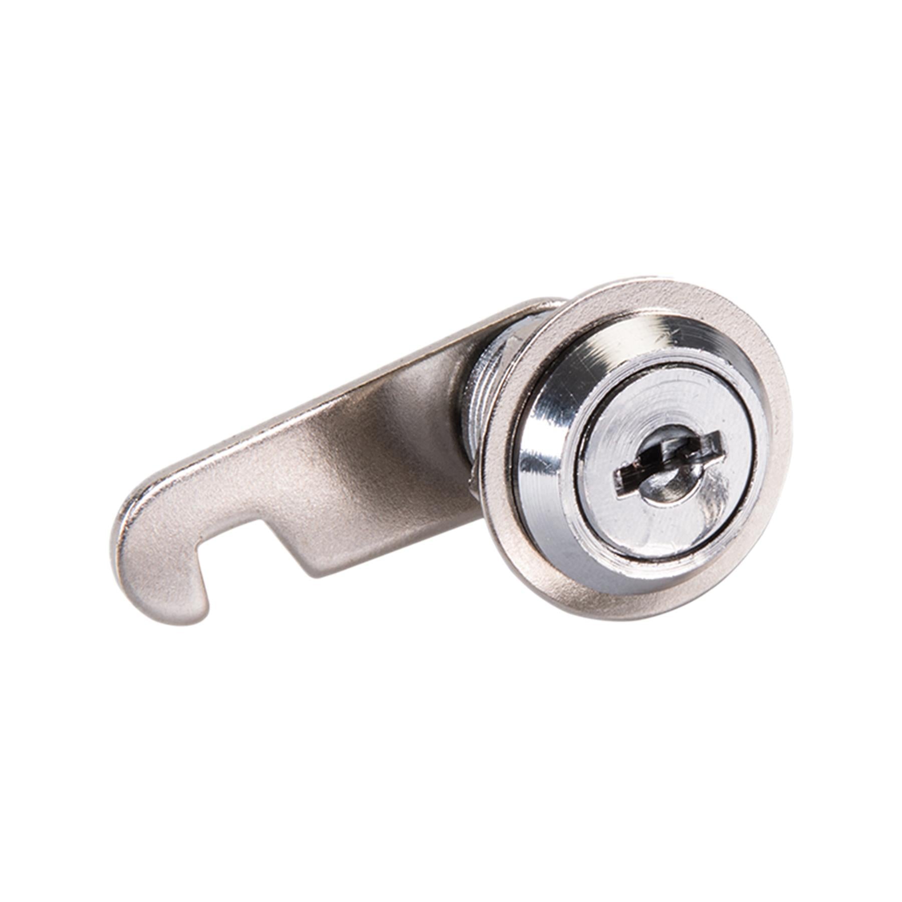 16mm Cam Lock For Filing Cabinet Mailbox Drawer Locker Secure Keys Nickel Plated