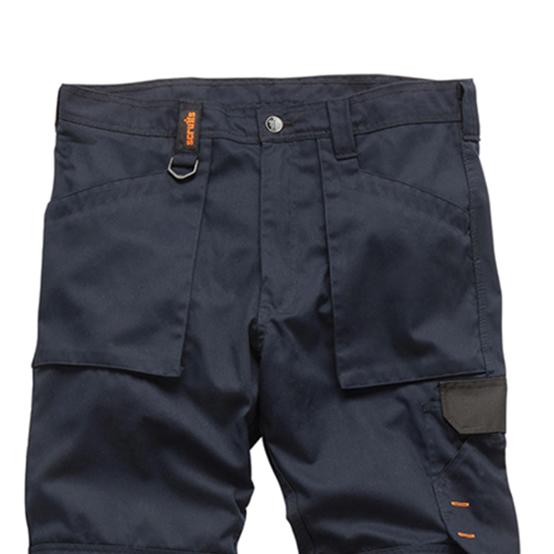 Scruffs Worker Trousers | Trade Hard Wearing Work Trousers NAVY (38S)