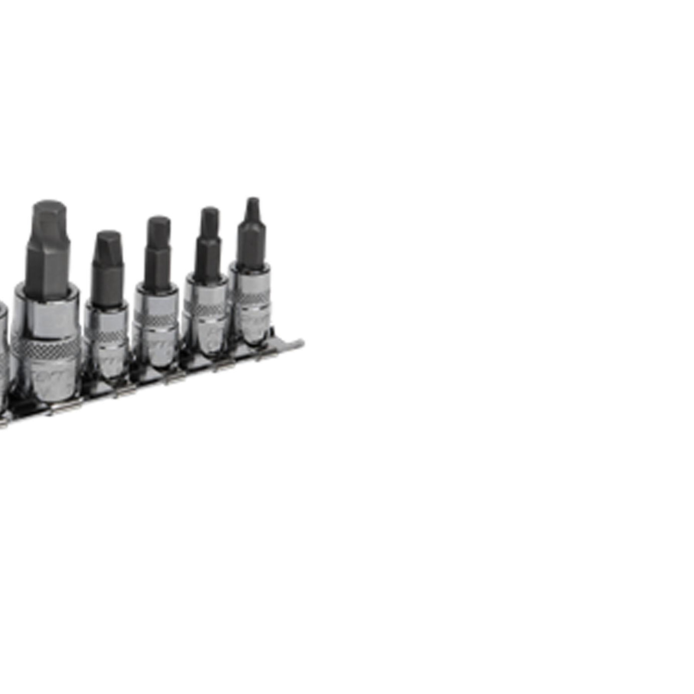 Sealey Hex Socket Bit Set Lock-On 8pc 1/4" & 3/8"Sq Drive Metric