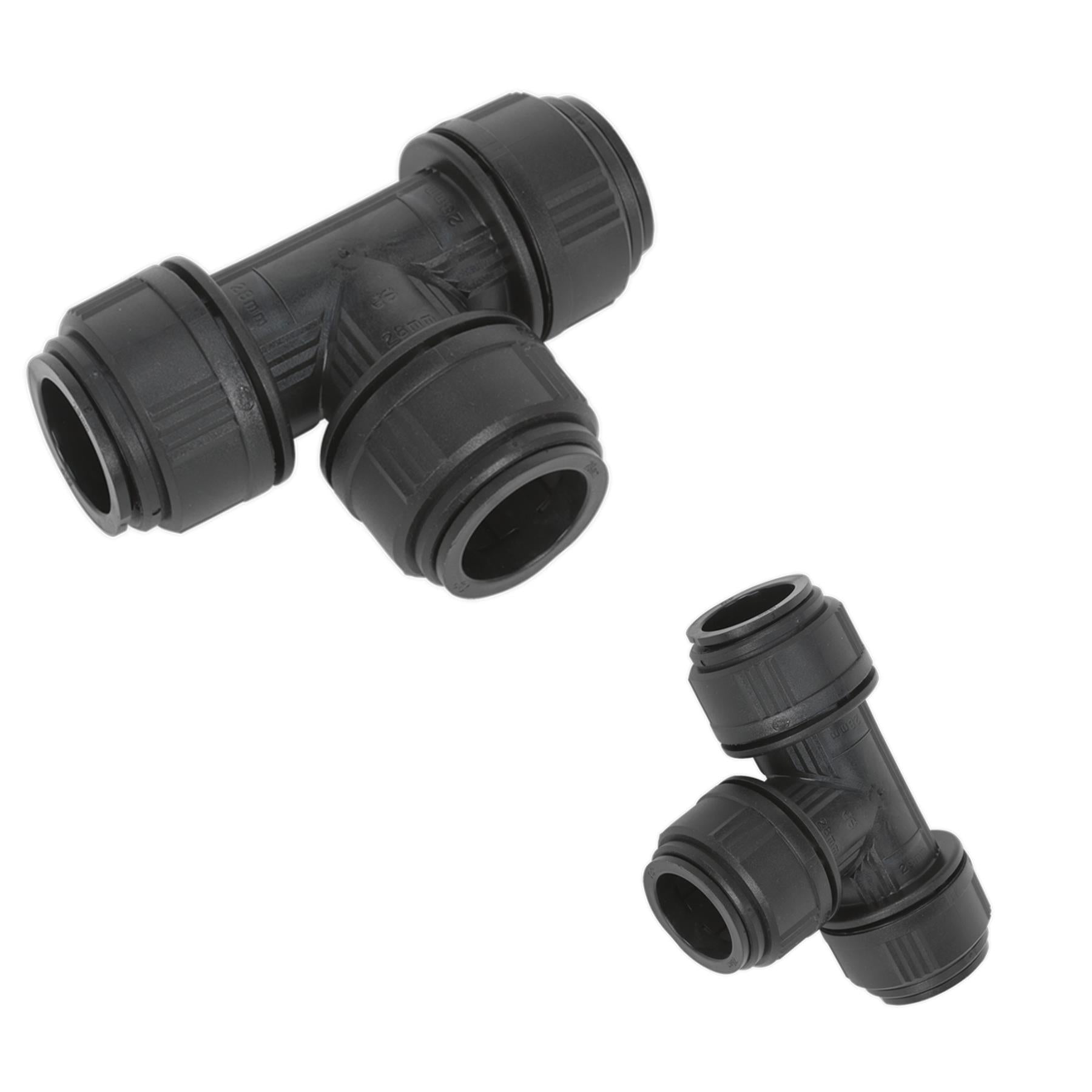 Sealey Equal Tee Ø28mm Pack of 5 (John Guest Speedfit® - PM0228E)