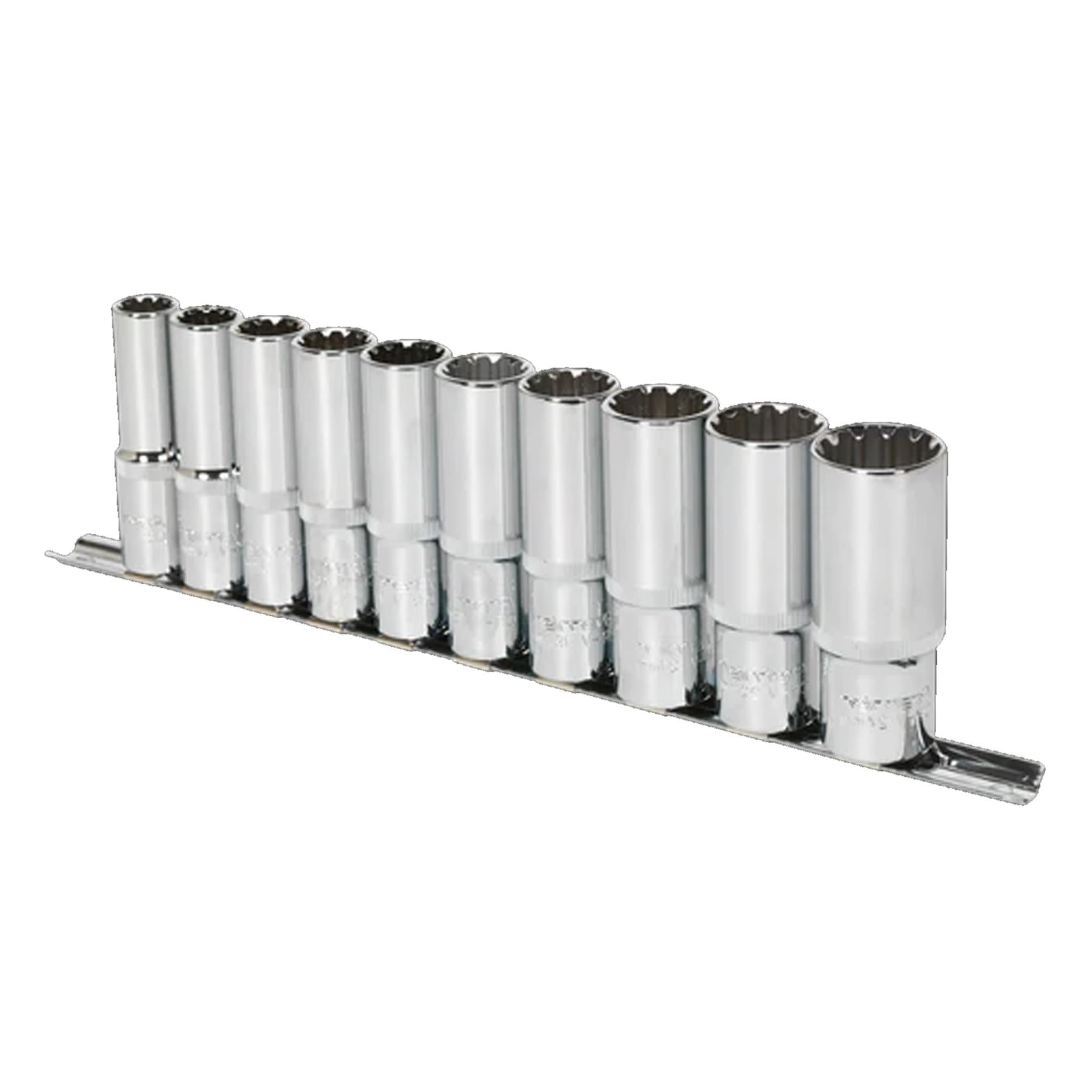 Sealey Socket Set 10pc Deep 1/2"Sq Drive Total Drive