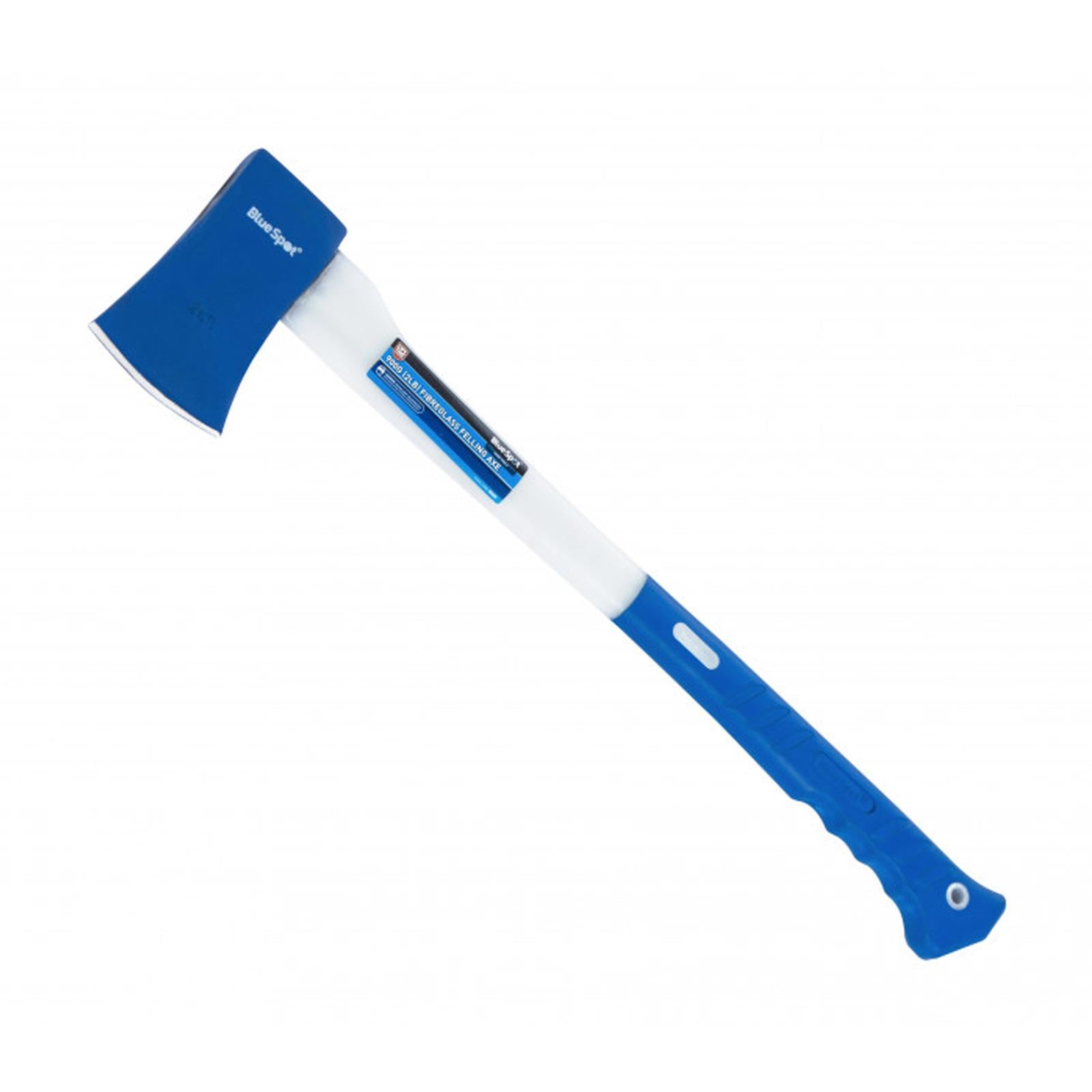 0.9kg 2lb Fibreglass Felling Axe Wood Splitter Shock Absorbtion Bluespot