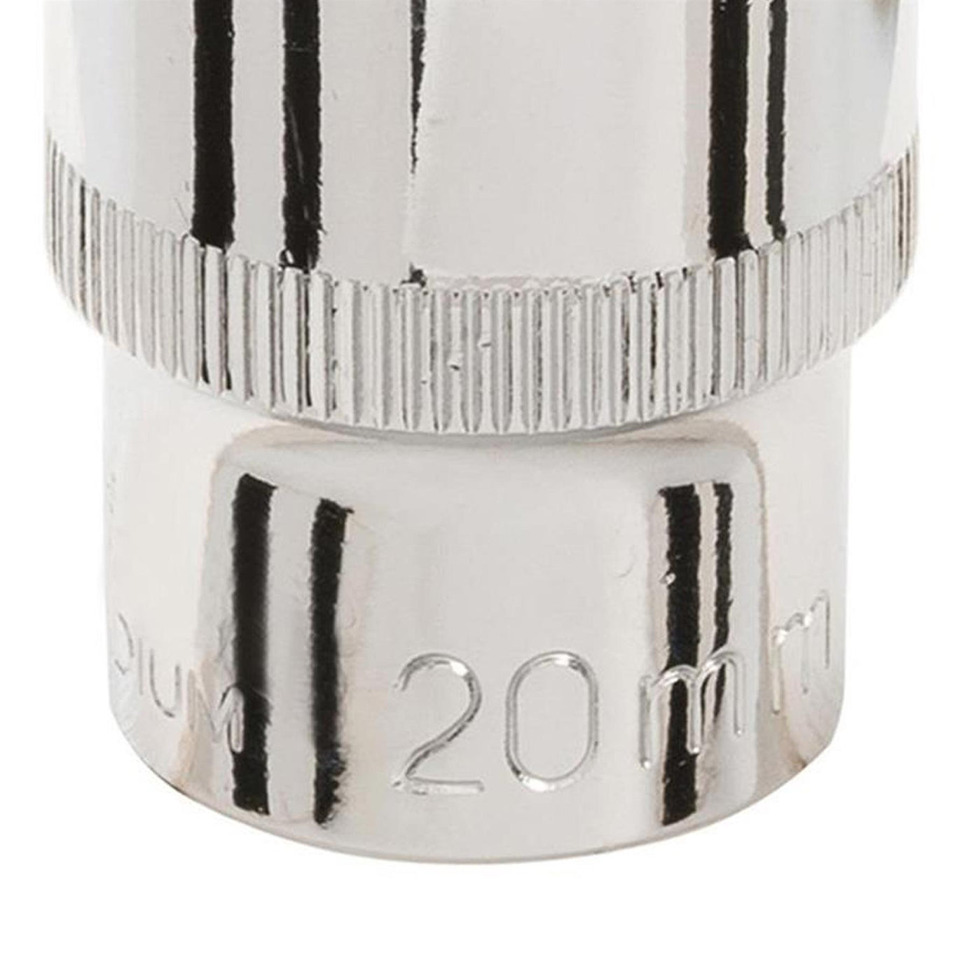 Socket 1/2" Drive Metric Hex Square 20mm Individual Hex Polished Crv Quality