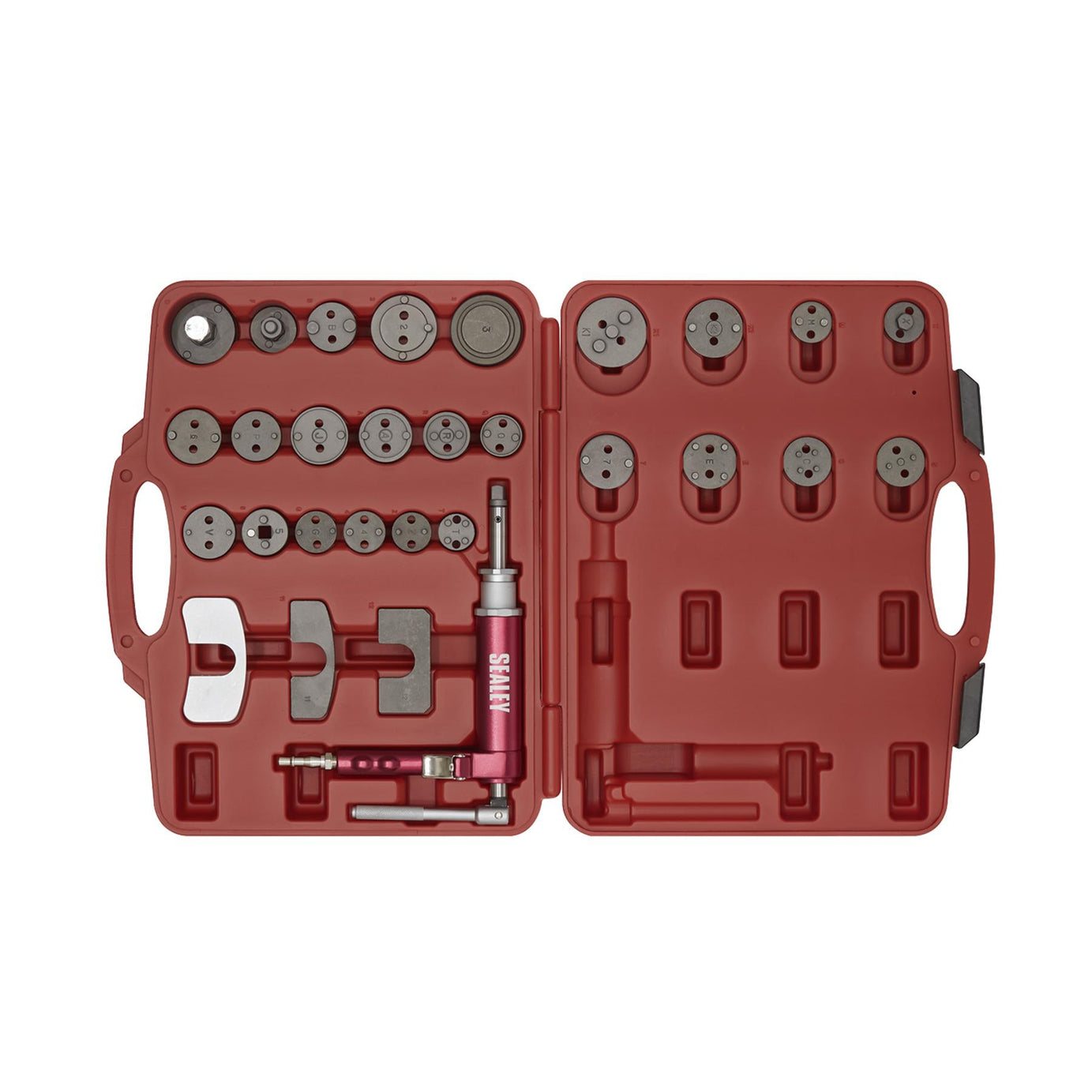 Sealey Air Operated Brake Piston Wind-Back Tool Kit 29pc Fast Lightweight