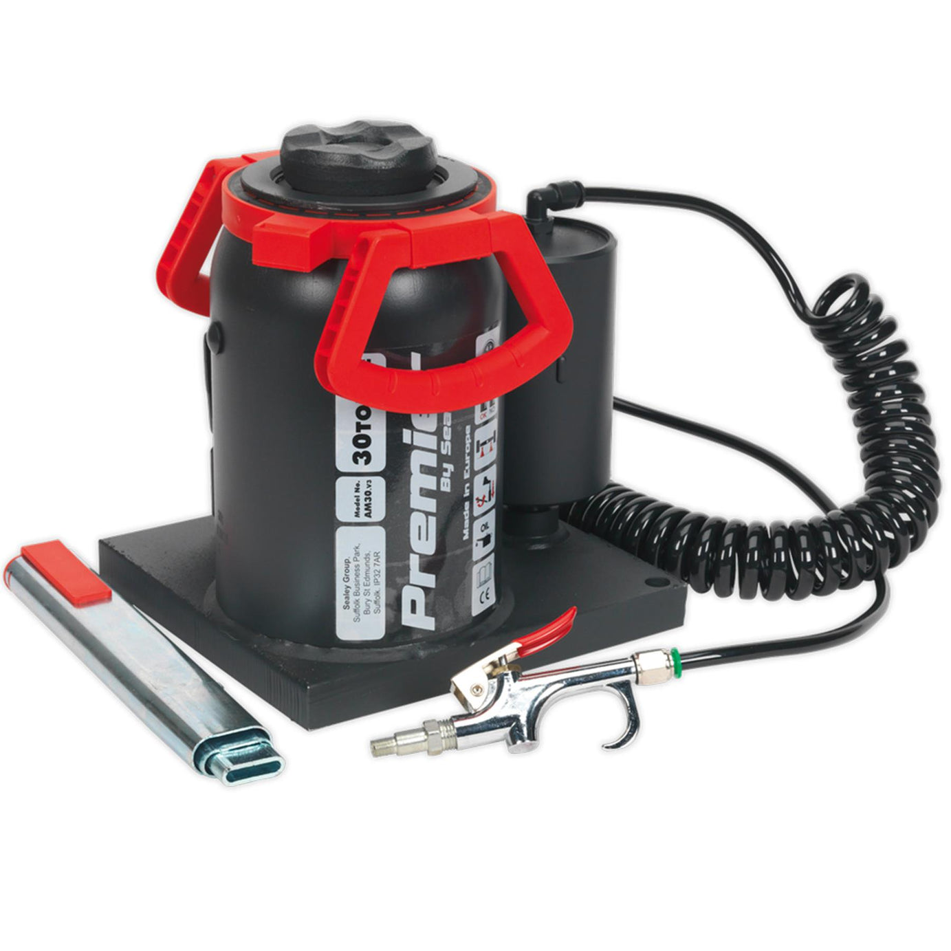 Sealey Bottle Jack 30tonne Manual/Air Hydraulic