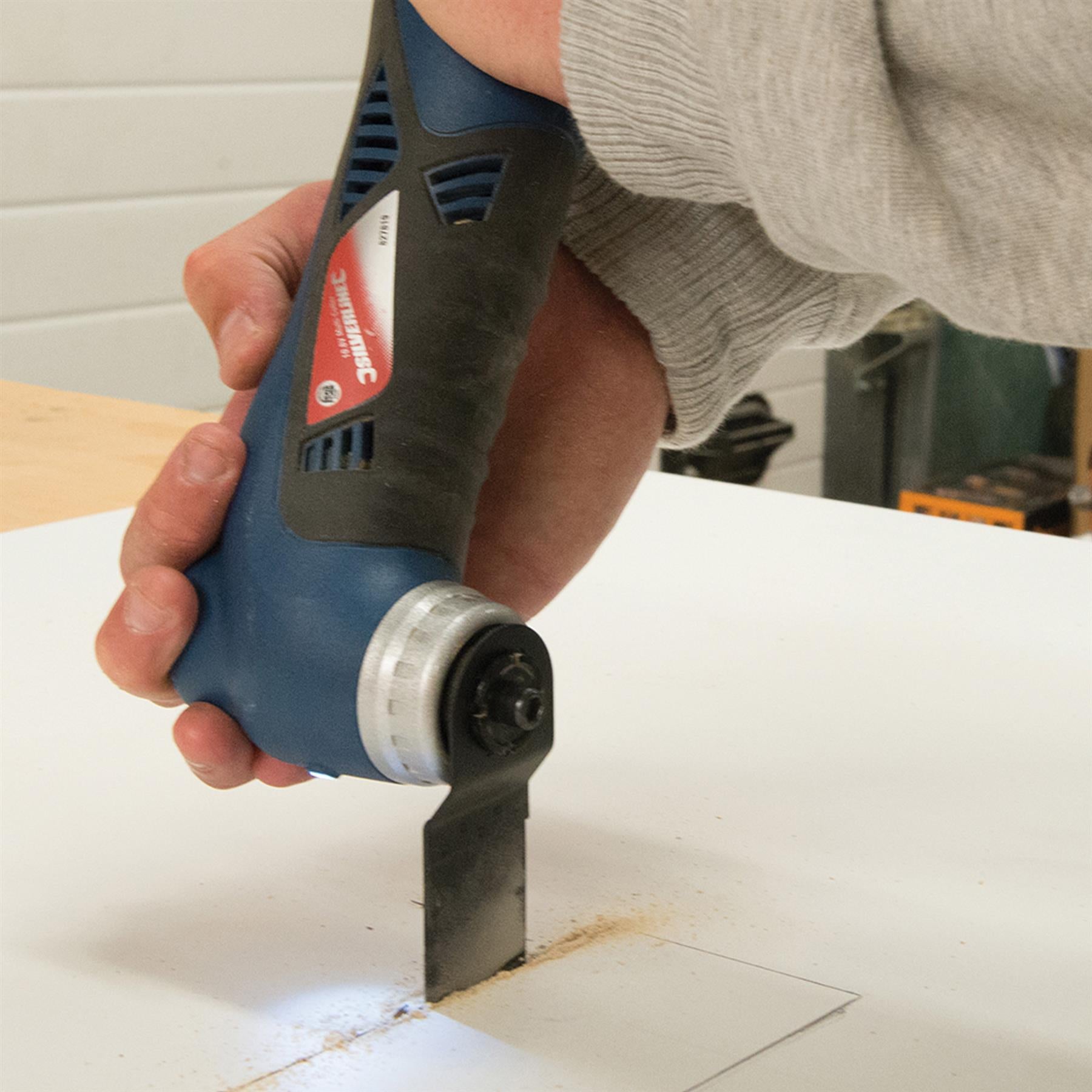 3Pc Multi-Cutter Saw Blade Set 10, 20 & 34mm Scraper Blade With Depth Markings