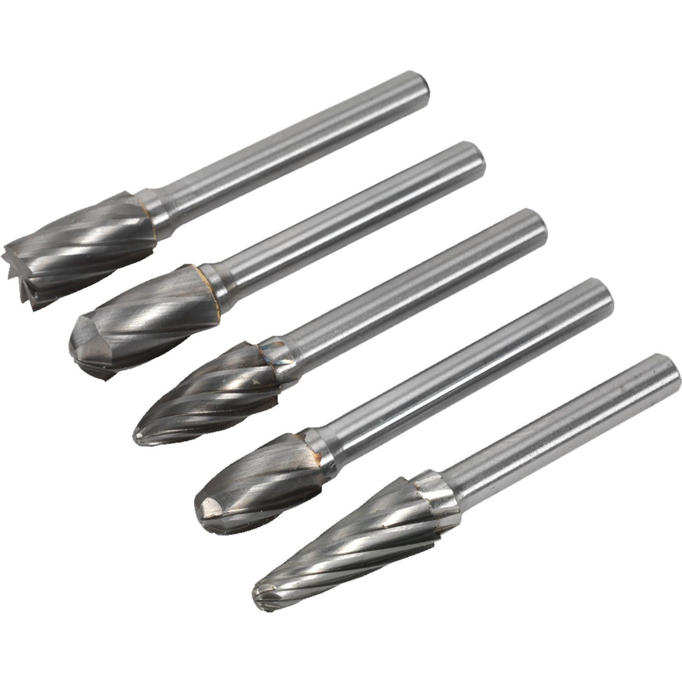 Sealey Tungsten Carbide Rotary Burr Set 5pc Ripper/Coarse