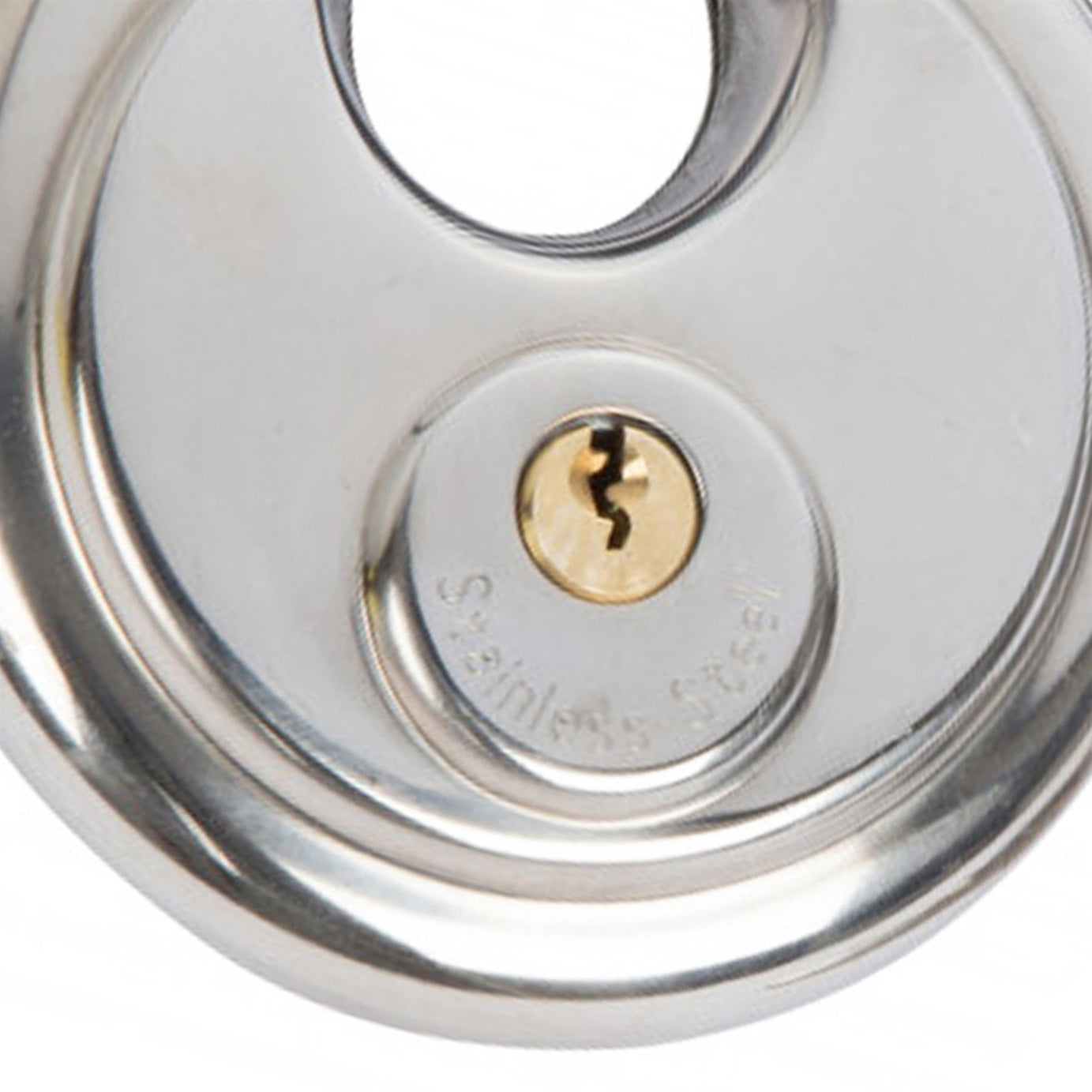 BlueSpot 90mm Disc Padlock Shackle Stainless Steel 2 Keys Waterproof