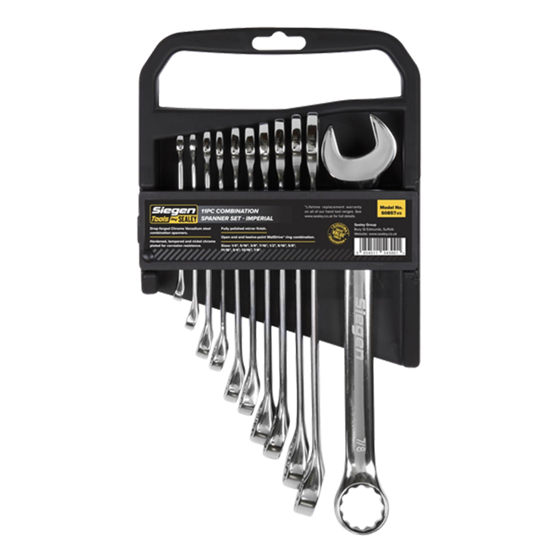Sealey Combination Spanner Set 11pc Imperial