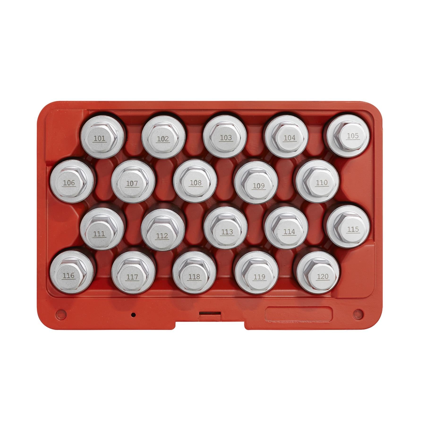 Sealey Locking Wheel Nut Key Set 20pc - Vauxhall-A - SX214