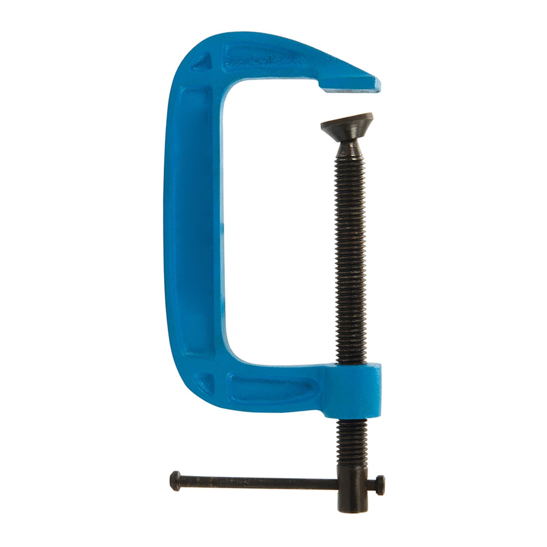 Light Duty G Clamp Cast Iron Frame With Black Phosphate Thread Coating 50mm