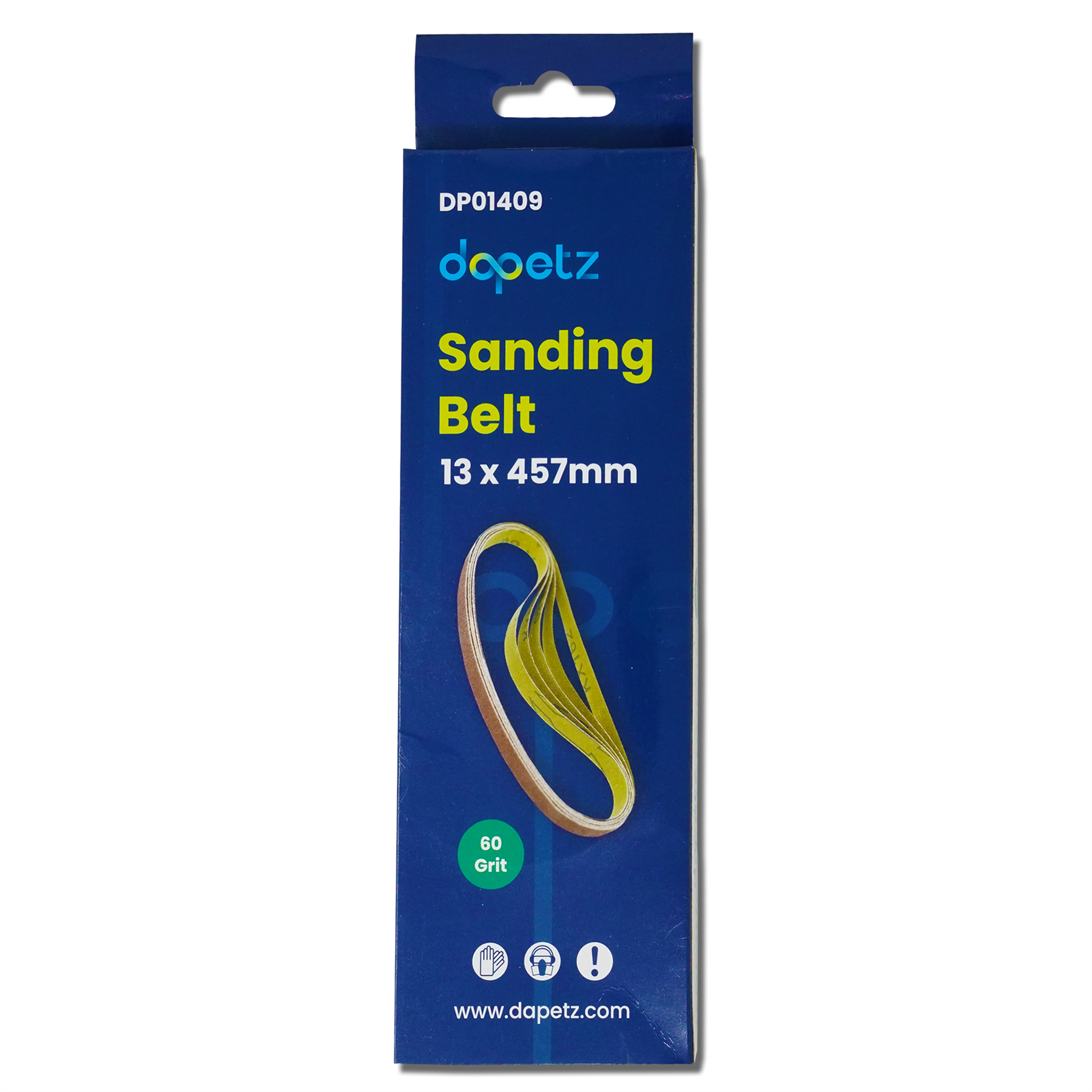15 Powerfile Sanding Sander Belts 13mm X 457mm 60 Grit Medium Finger Sander Belt