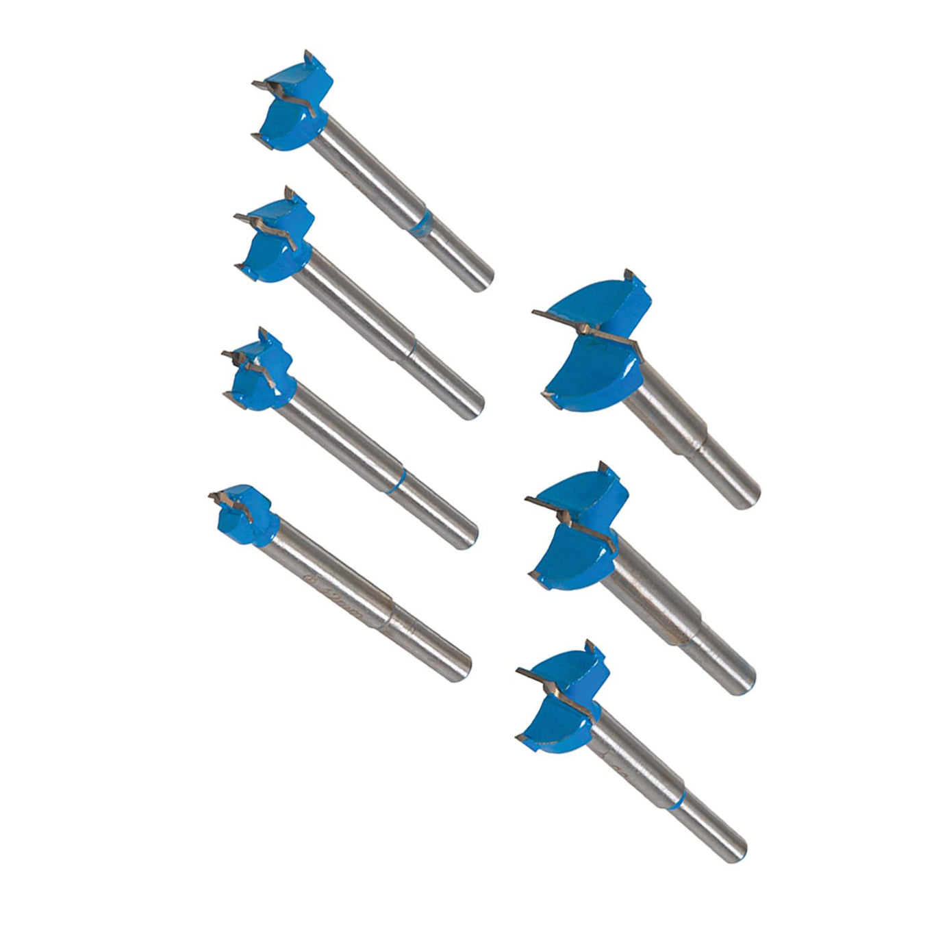 12-35mm Titanium-Coated Forstner Bit Set 7pc Hinge Hole Drilling Wood Drill Bits