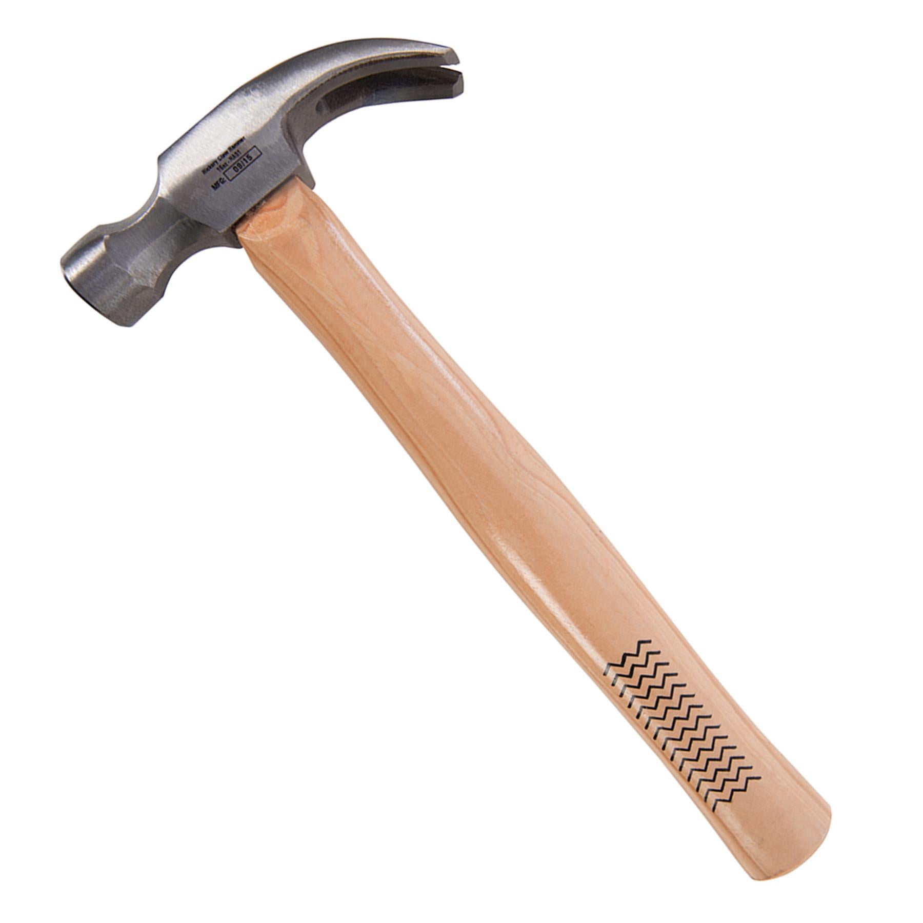 Hickory Claw Hammer - 16Oz (454G) Building Carpentry Nail Work Forged Steel