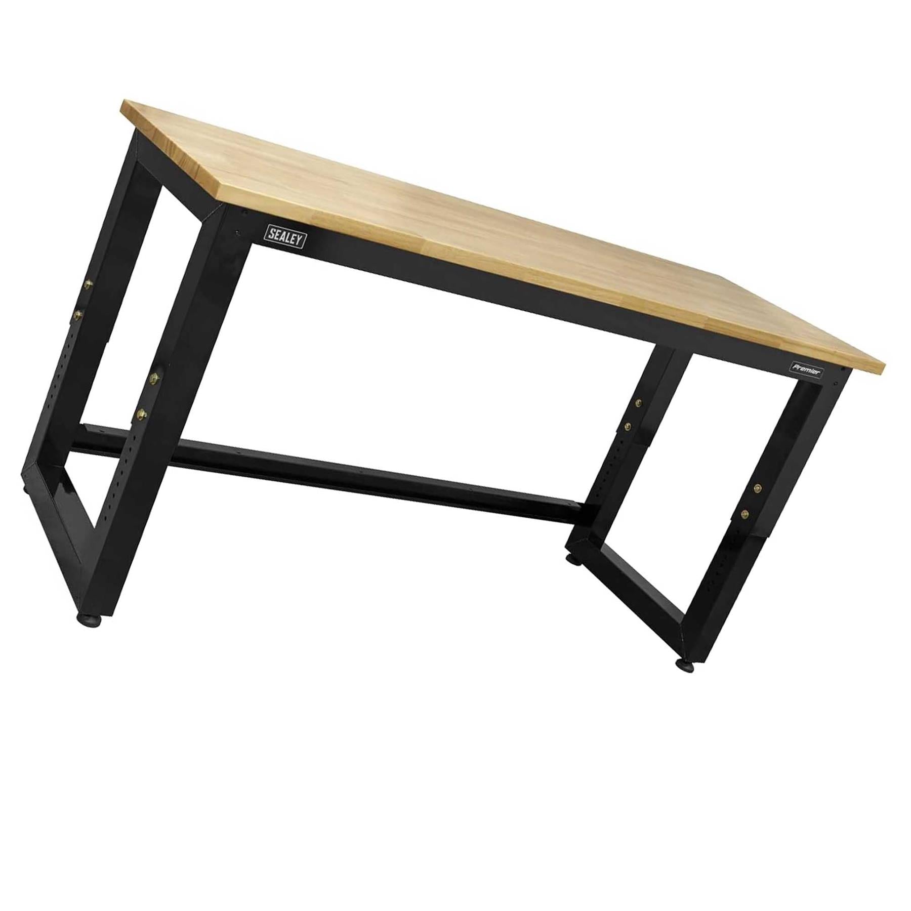 Sealey Steel Adjustable Workbench with Wooden Worktop 1830mm - Heavy-Duty