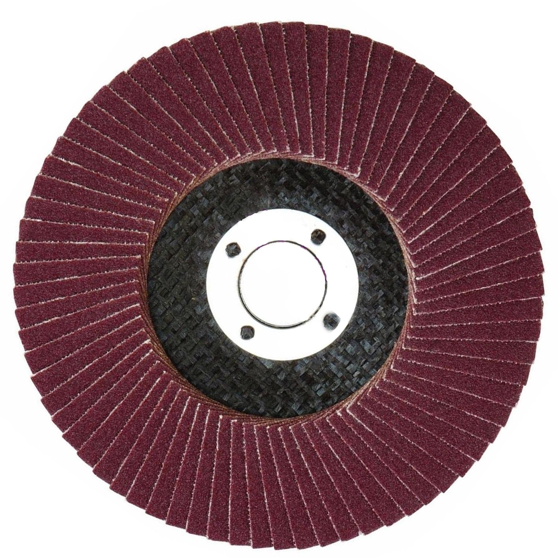 20Pcs Flap Sanding Discs 115mm 120 Grit Aluminium Oxide 4.5" Angle Grinder