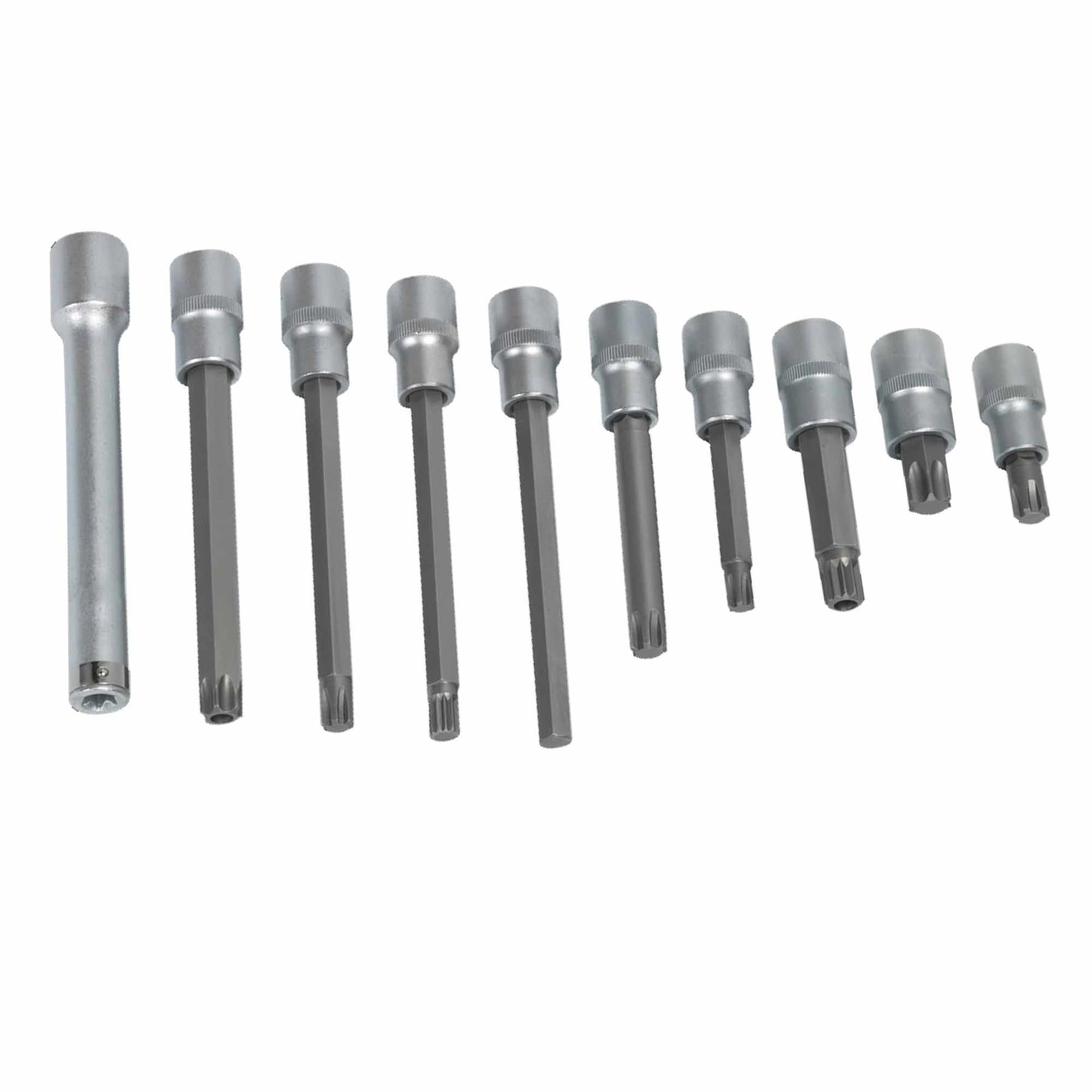Sealey Head Bolt Socket Bit Set 10pc 1/2"Sq Drive