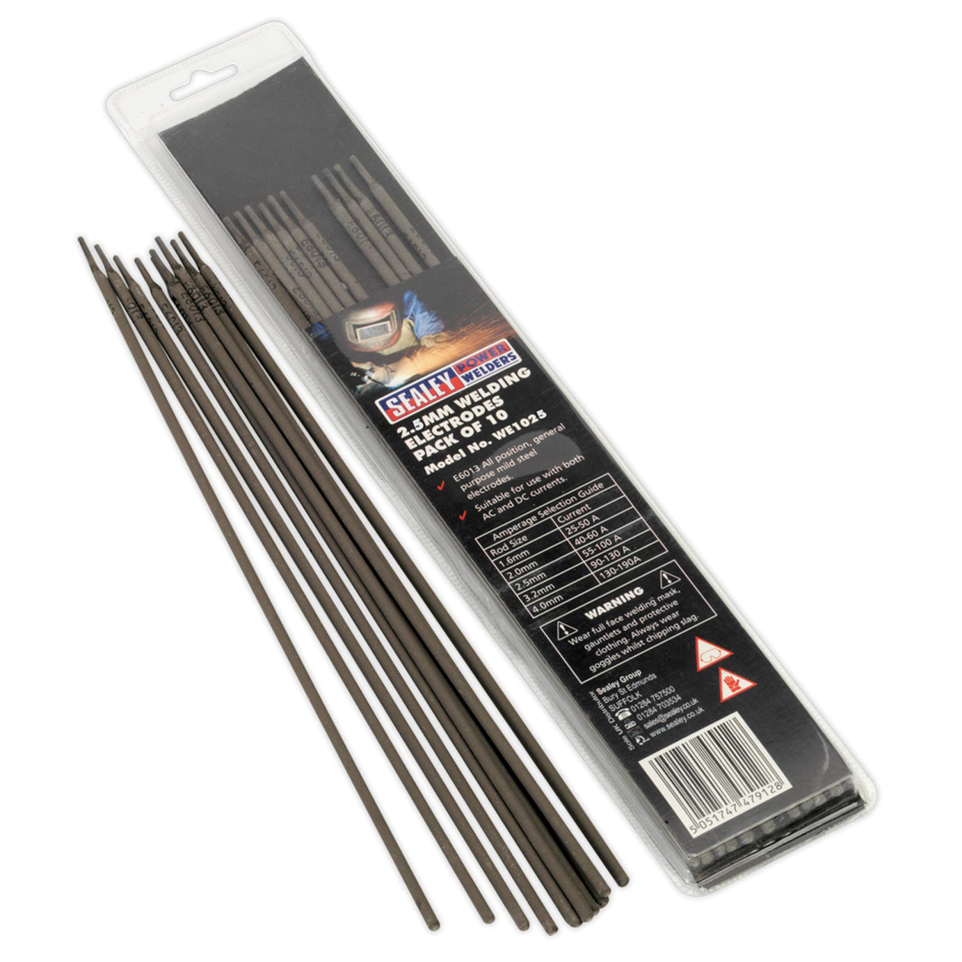 Sealey Welding Electrode �2.5 x 300mm Pack of 10