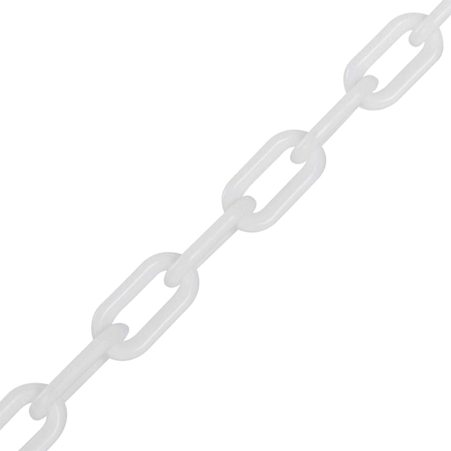 Plastic Chain White 6mm X 5M Strong Plastic Construction Weatherproof