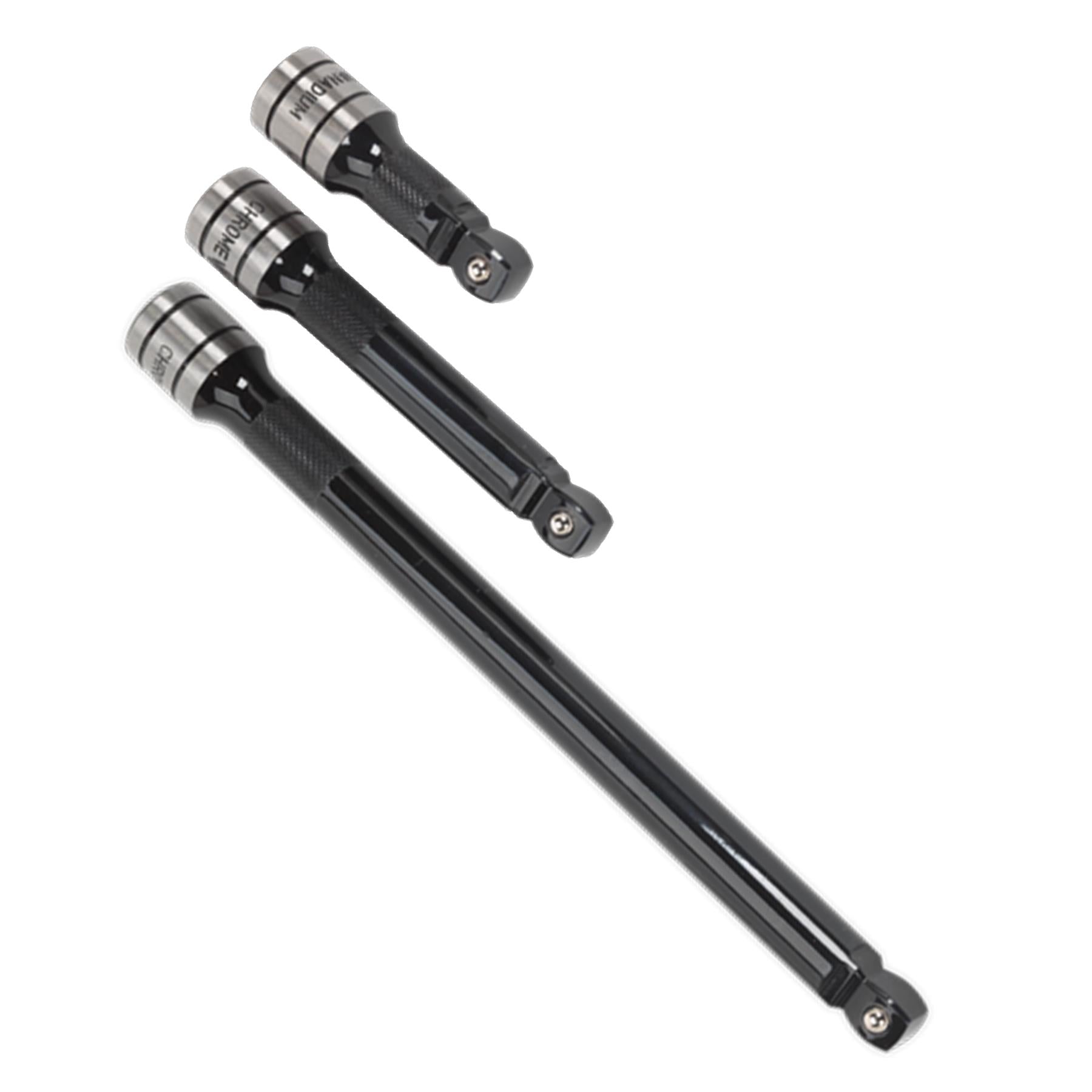 Sealey Wobble/Rigid Extension Bar Set 3pc 1/2"Sq Drive Black Series