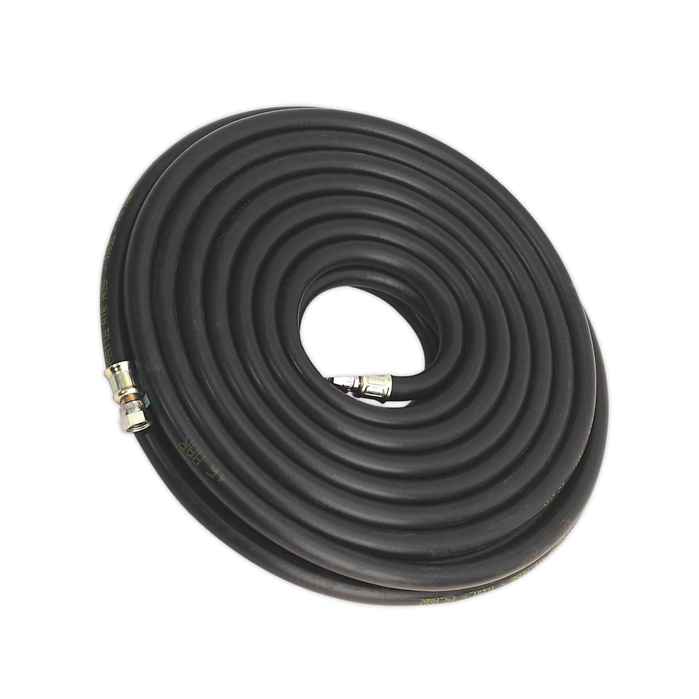 Sealey Heavy Duty Rubber Air Compressor Hose 15m x Ø10mm with 1/4"BSP Unions