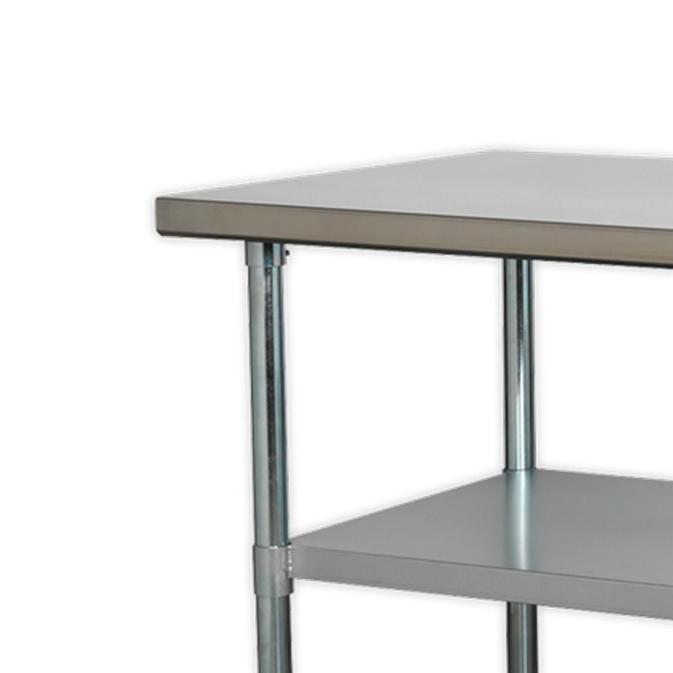 Sealey Stainless Steel Workbench 1.5m Adjustable Feet  Supplied Flat-Packed