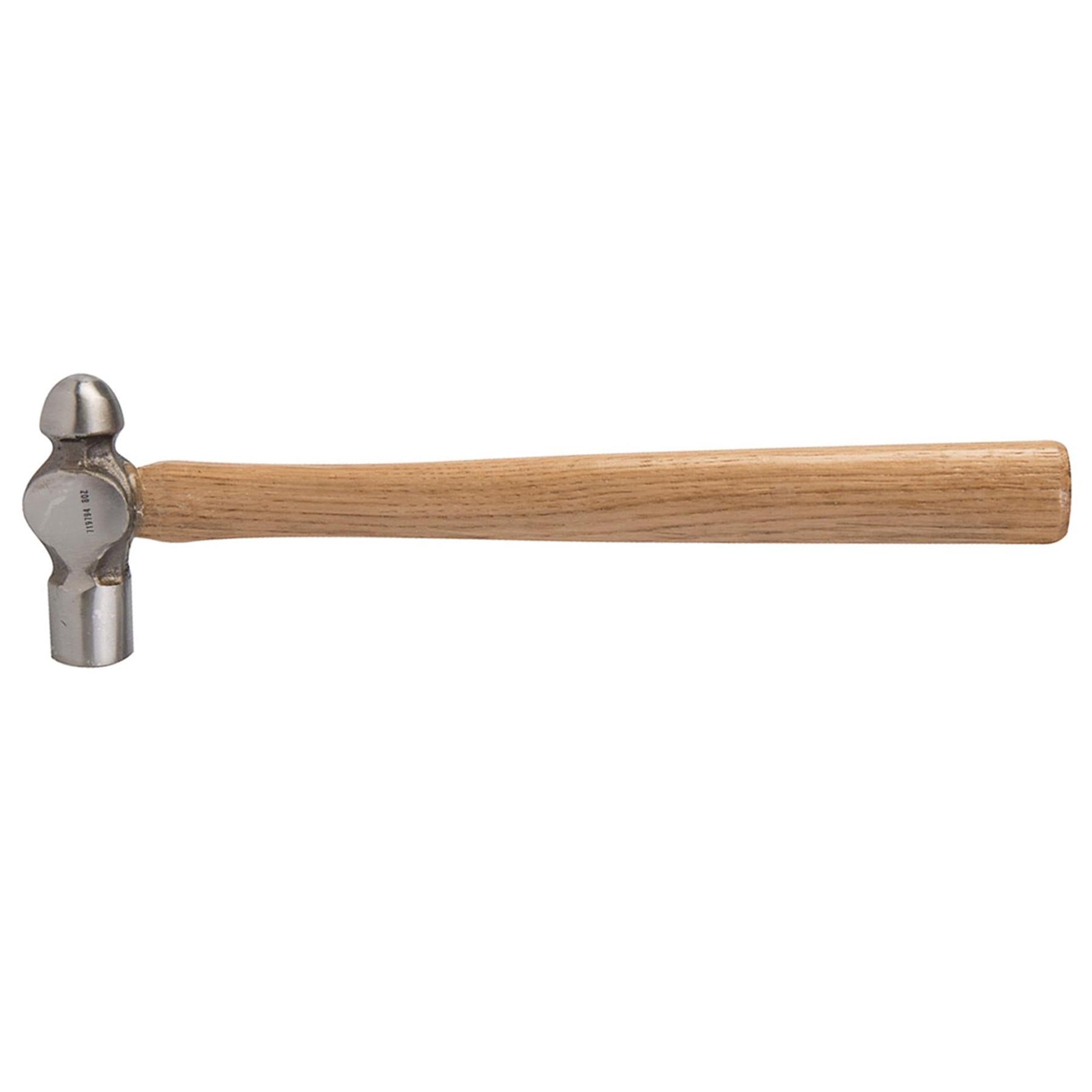 Hardwood Ball Pein Hammer 8Oz (227G) Strong Forged Steel Metal Punching Riveting