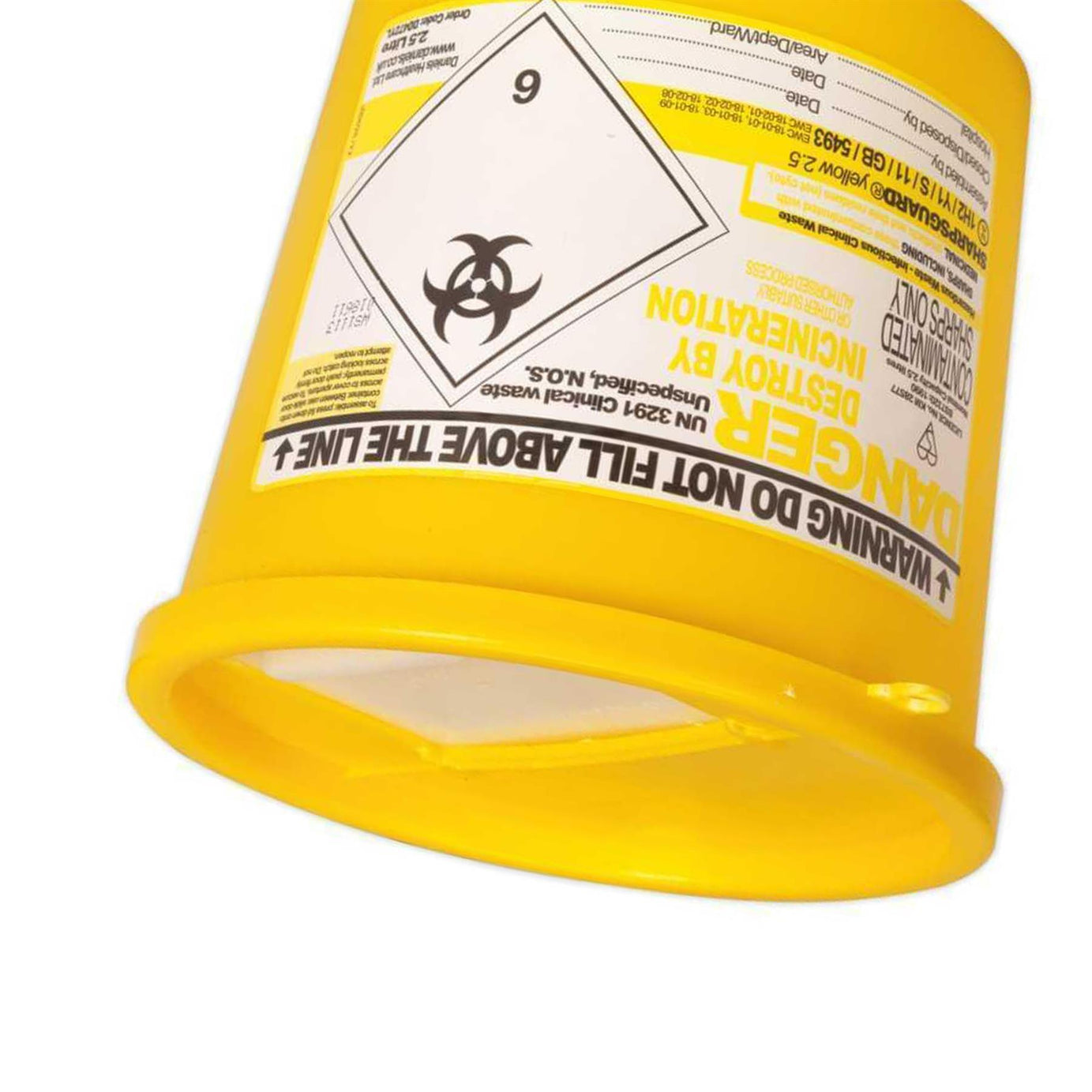 Sealey Safe Sharps Waste Storage Bin 2.5L